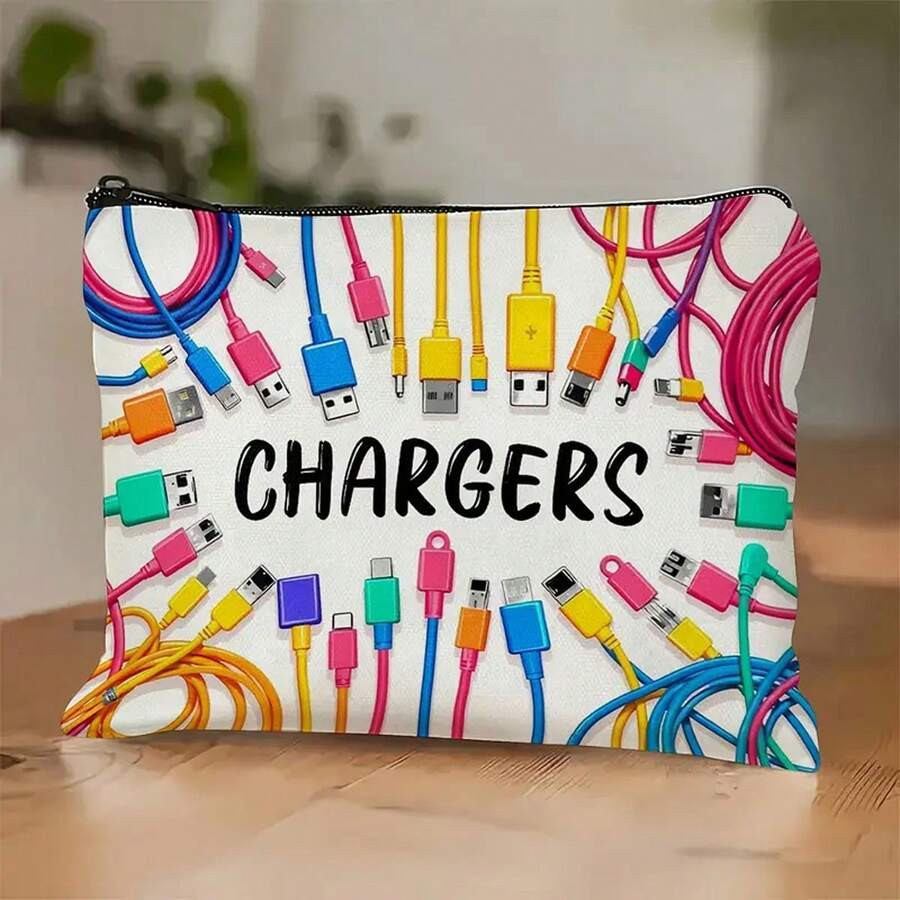 Charger Storage Bag Portable Electronics Organizer USB Cable Case Travel Pouch