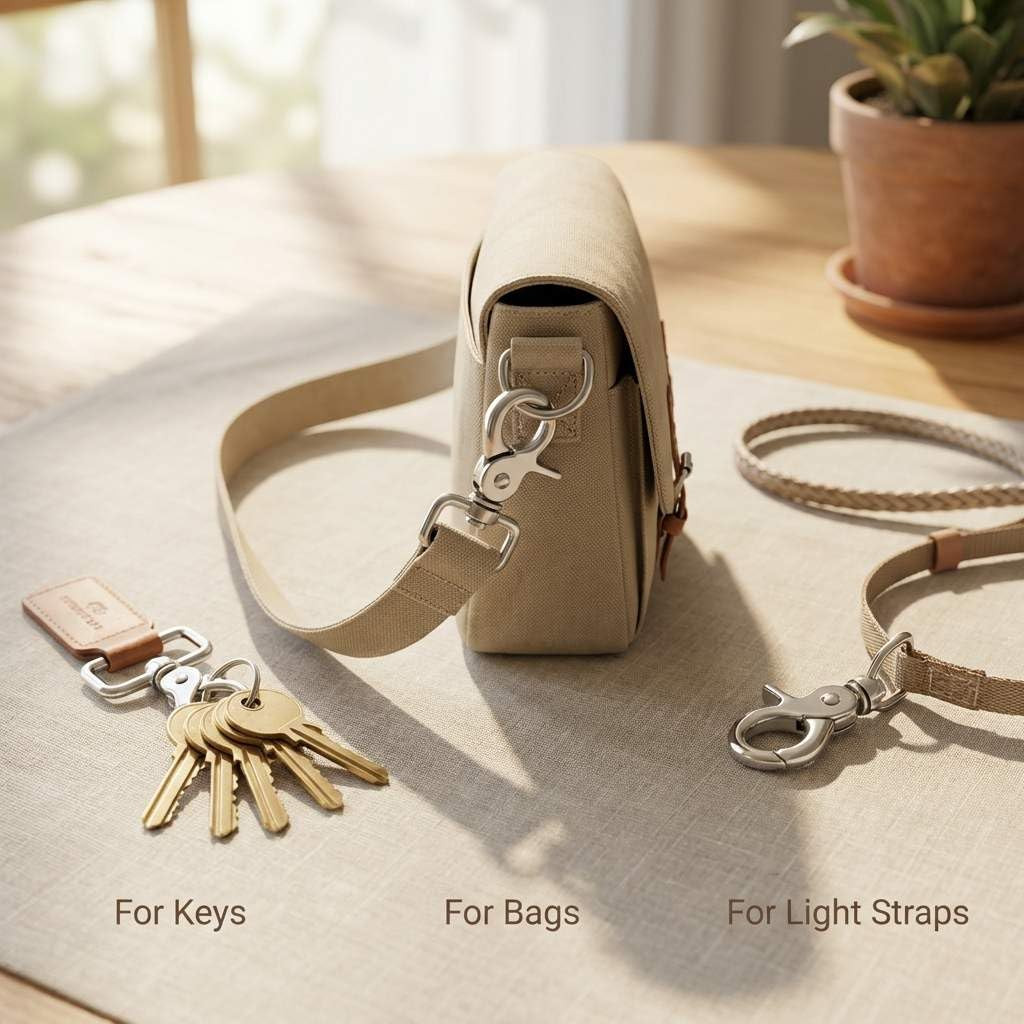 Metal Swivel Snap Hooks 2.6 Inch – 10 Pack Smooth 360° Rotation for Bags, Keycha