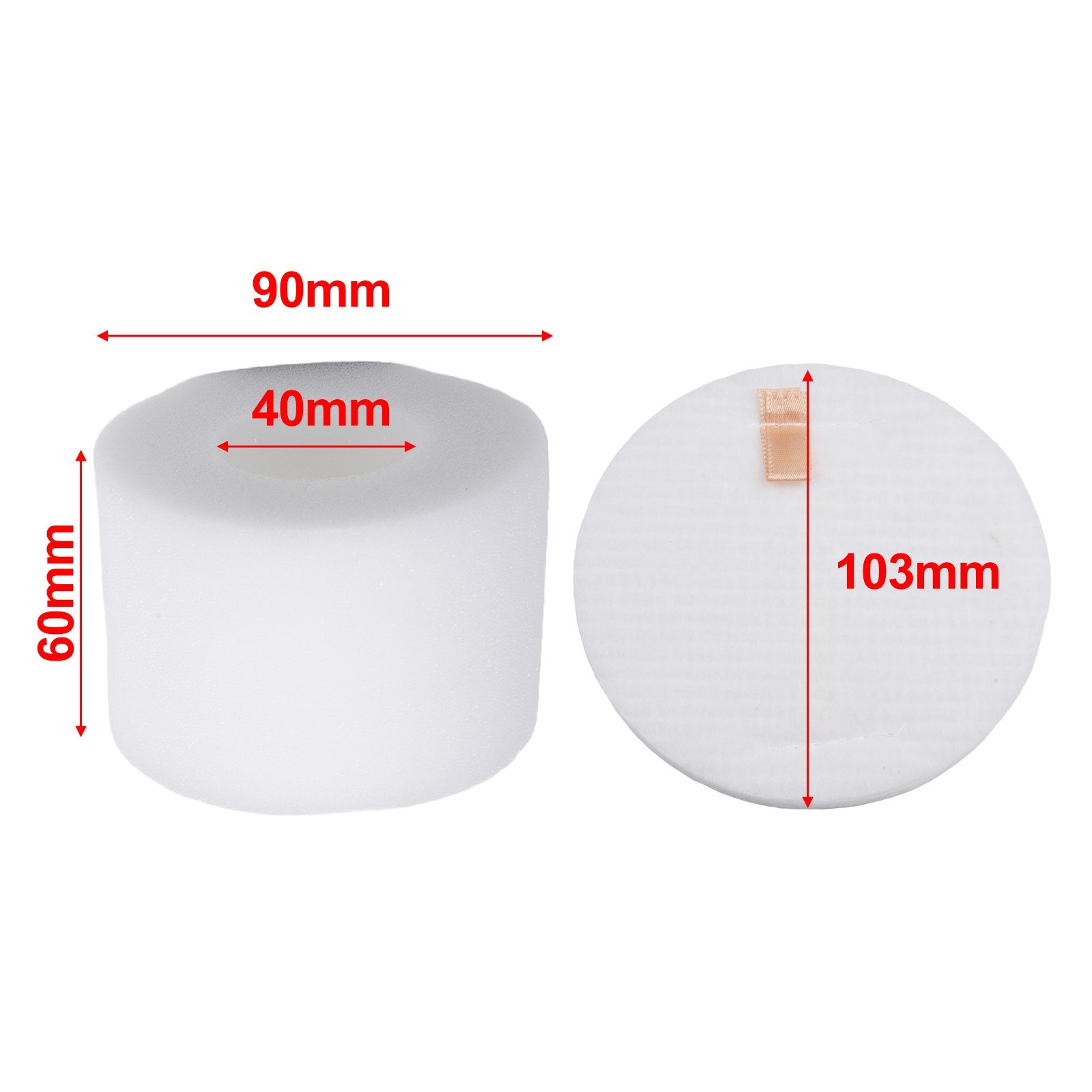Efficient Foam and Felt Filters for Shark ZD550 for multi for surface Vacuum