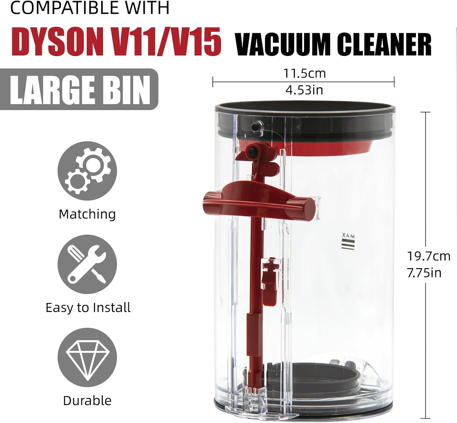Dust Bin Bucket Top Fixed Sealing Ring Dust Bin Lid Dust Bin Replacement for