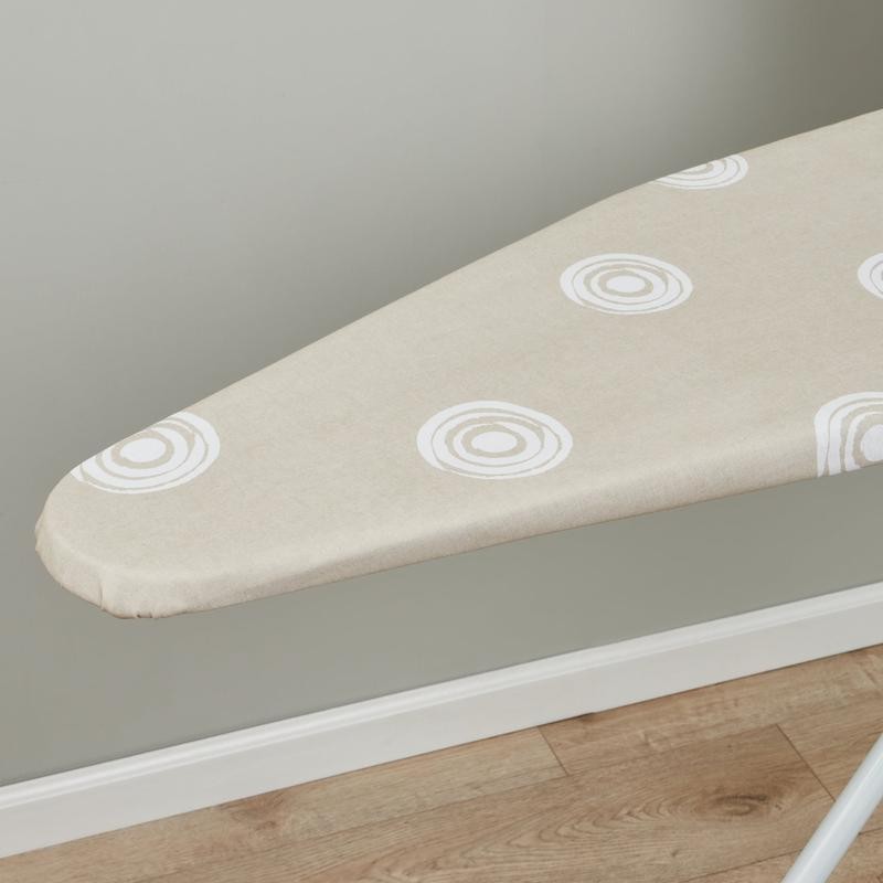 Ironing Board W/ Adjustable Steel Frame Cotton Cover Efficient Steam Release