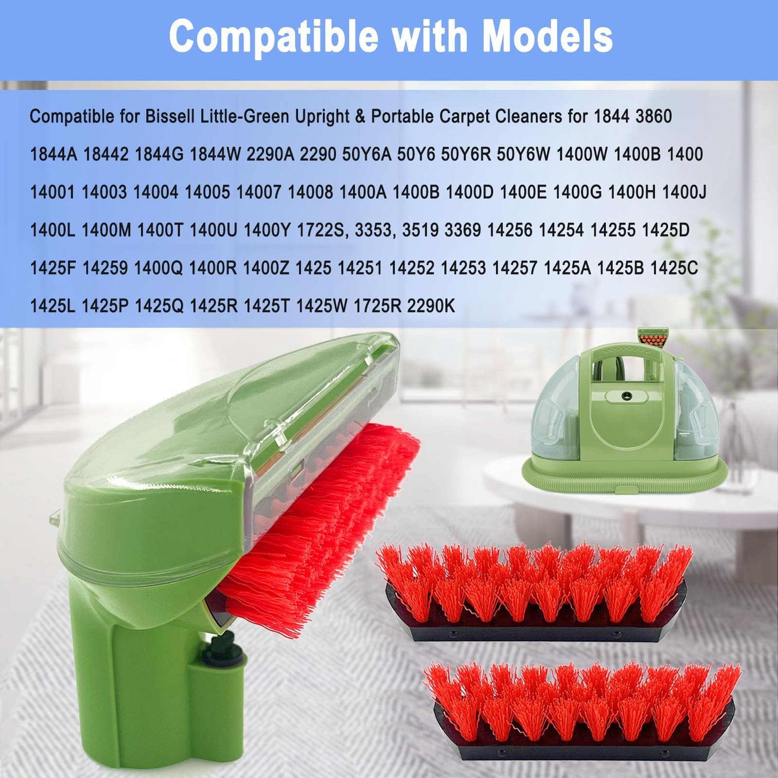 Detachable Tough Stain Brush Tool for Carpet Cleaners – Fits 1400B Series, 5.3