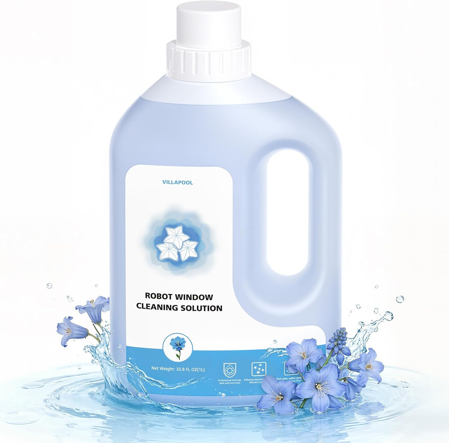 Window Cleaning Solution for ECOVACS WINBOT Cleaning Robot, 2 Pack (2*1L) | Mult
