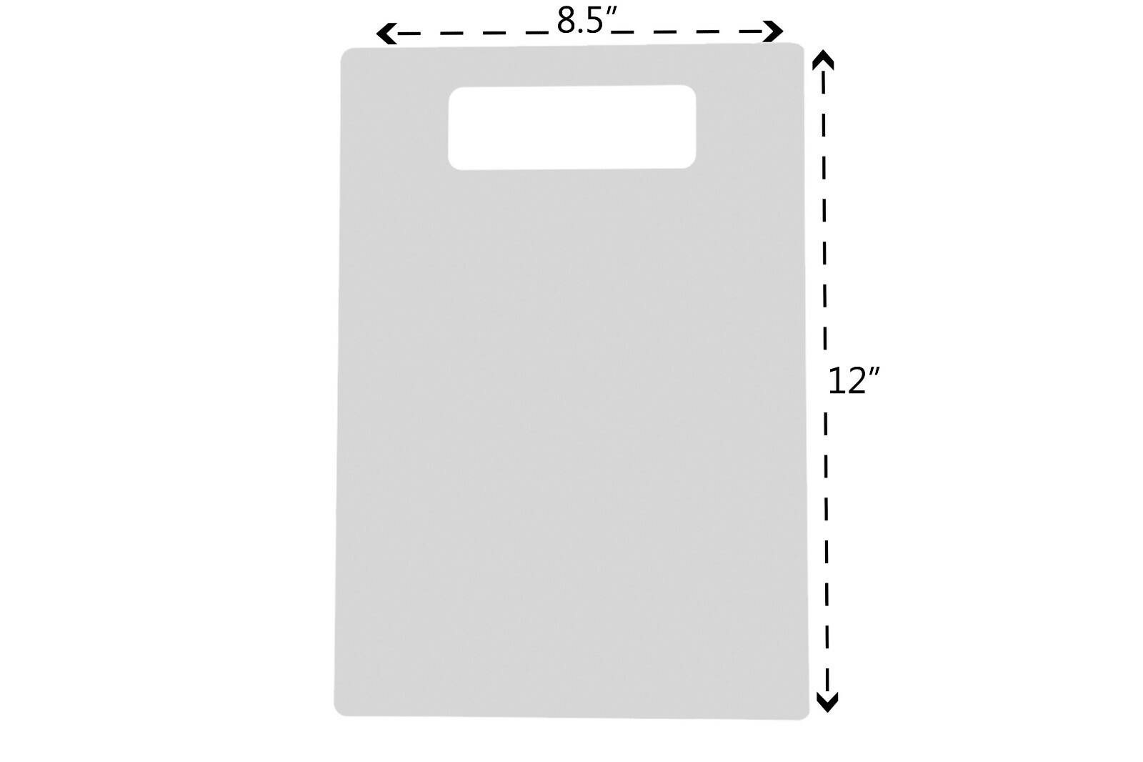 Folding Board Tile for Garments Shirt Laundry Helper White Acrylic 8.5″ x 12″