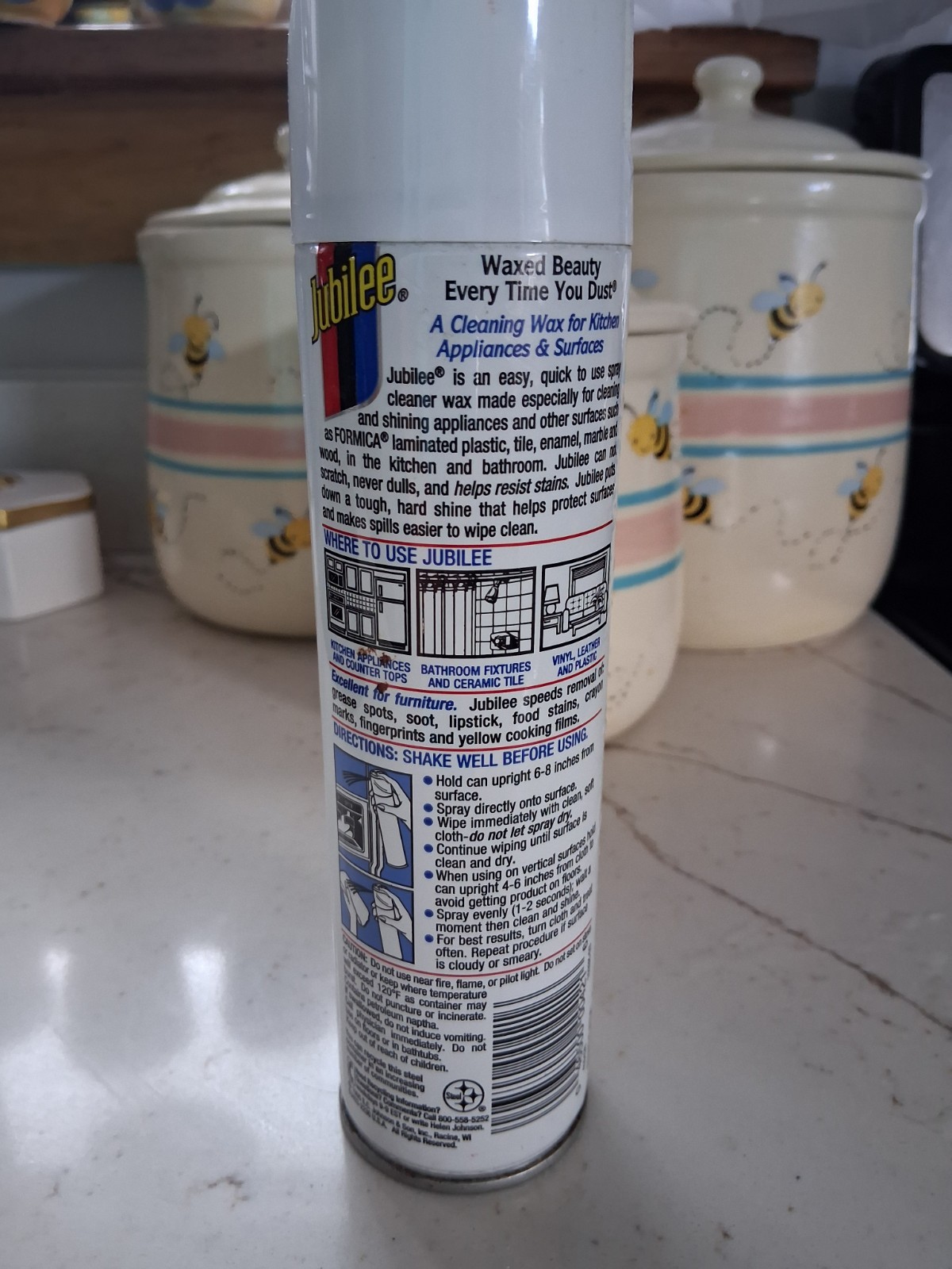 Jubilee Clear Shine Johnson Wax Kitchen Appliance Polish Surface 80% full