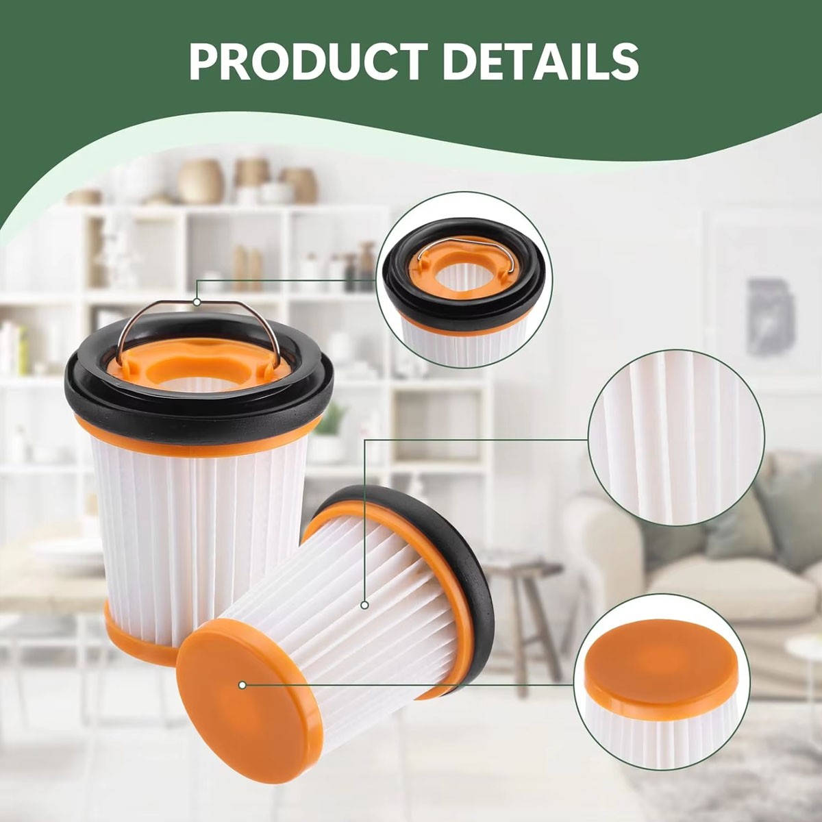 4 Pack Replacement filter for Shark WV200 WV201 WV205 WV220 WV221 WV250 WV251