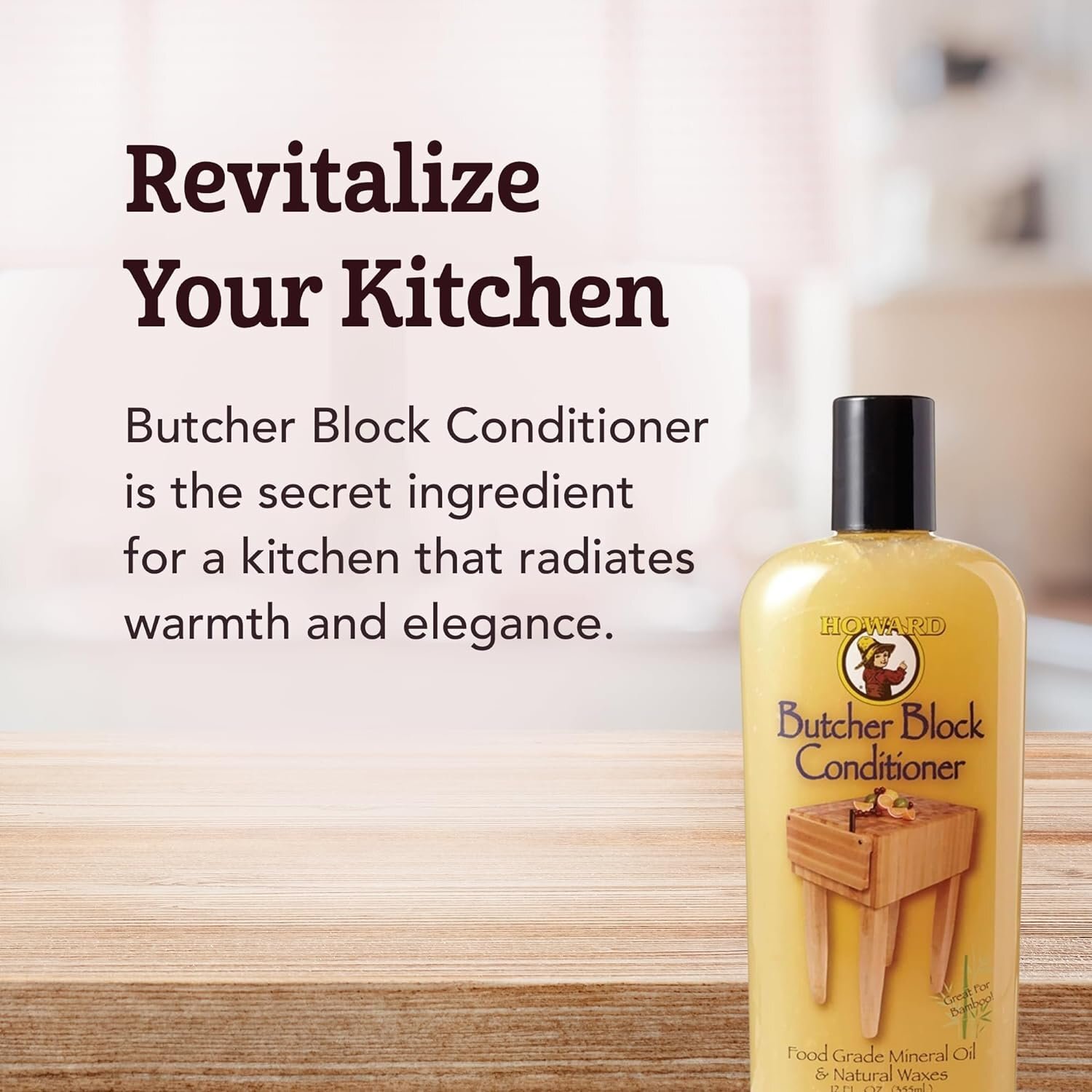 Black Swan Distributors – Howard Butcher Block Conditioner (12 oz) &…