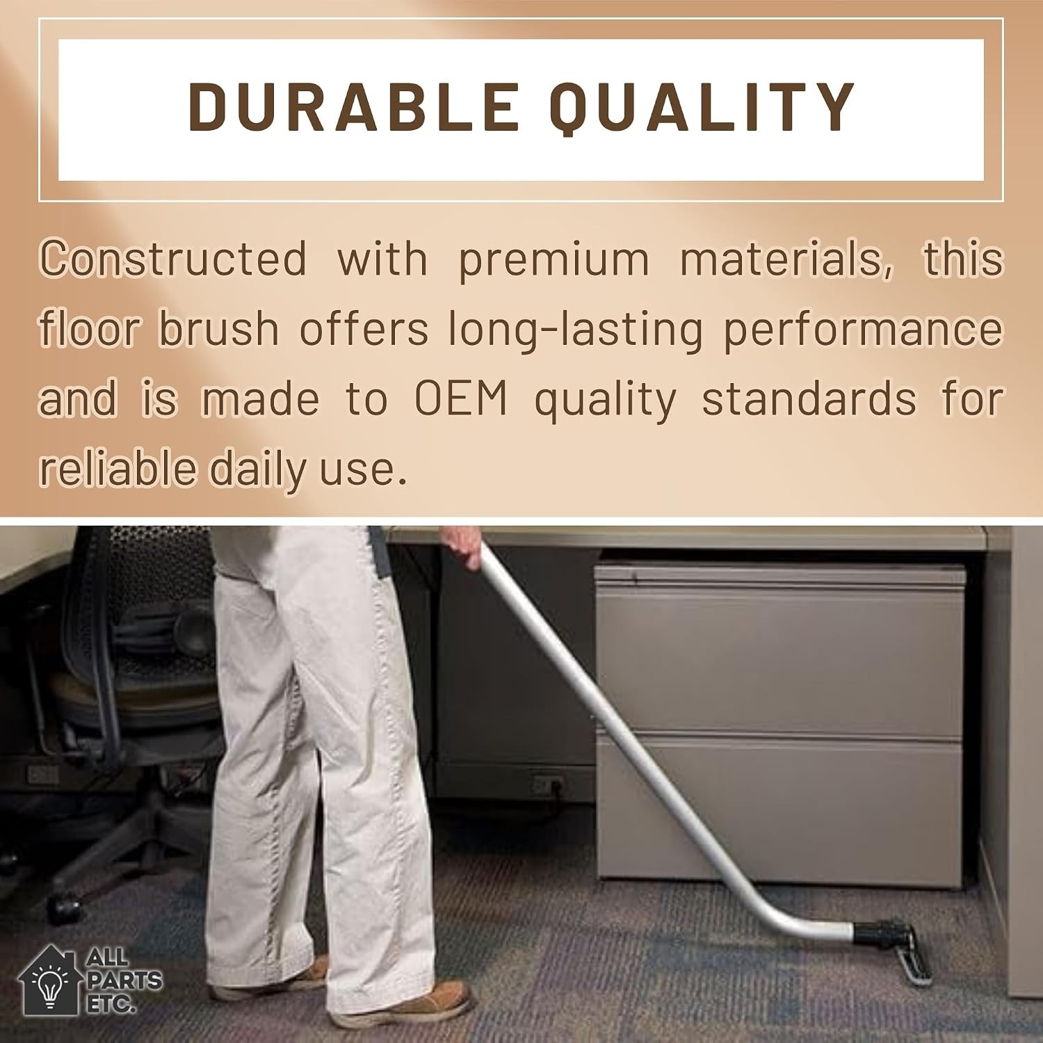 Backpack Vacuum Cleaner Hard Wood Tile Floor Brush 14” Wide with Bumper for N…