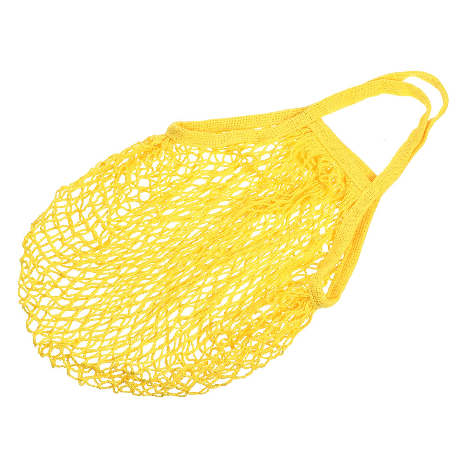 Cotton Mesh Bag 15×13.8″ Mesh Net String Grocery Bags Yellow