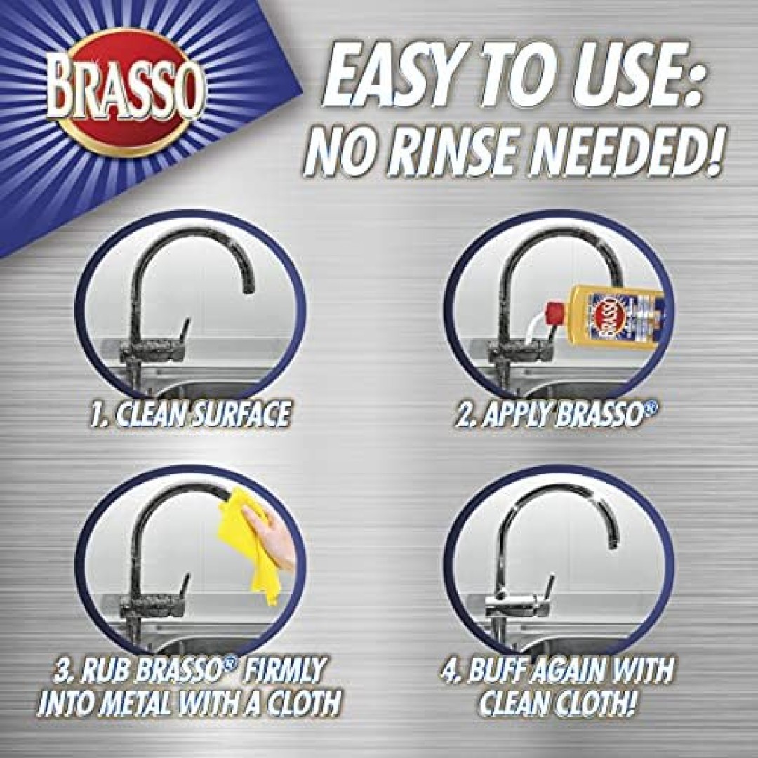 NEW Brasso-Multi-Purpose Metal Polish, 8 oz(FAST SHIPPING)