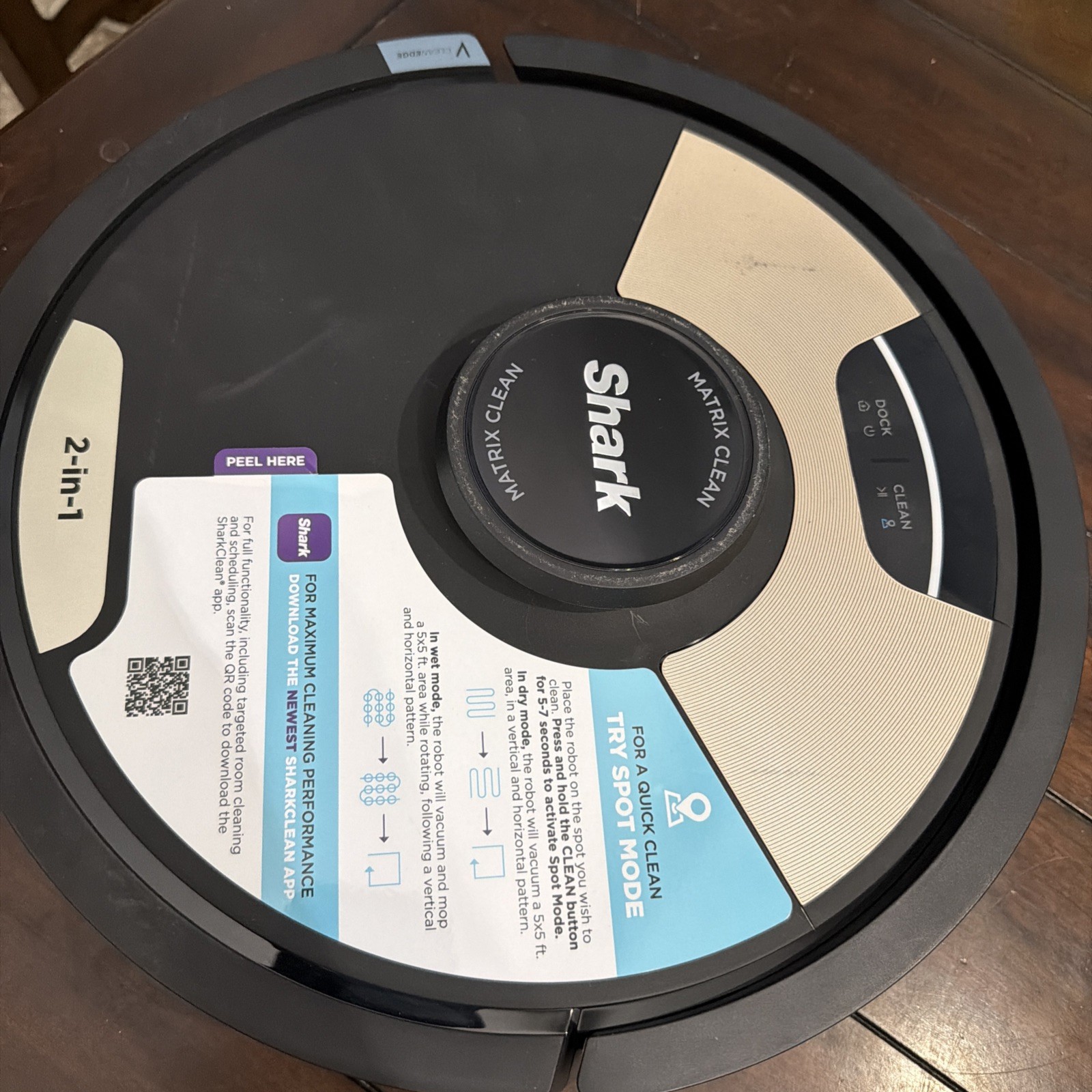 Parts Only Shark AI Ultra 2in1 Robot Vacuum and Mop, Black (AV2610WA) No Battery