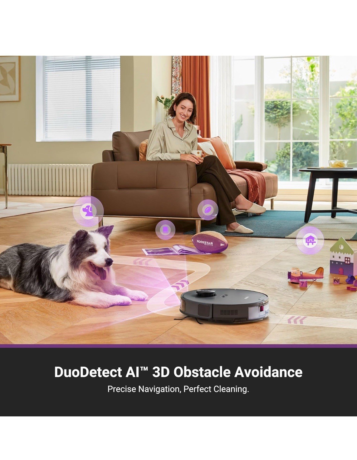 Eureka E20 PLUS Robot Vacuum and Mop Combo with Bagless Self Emptying Station