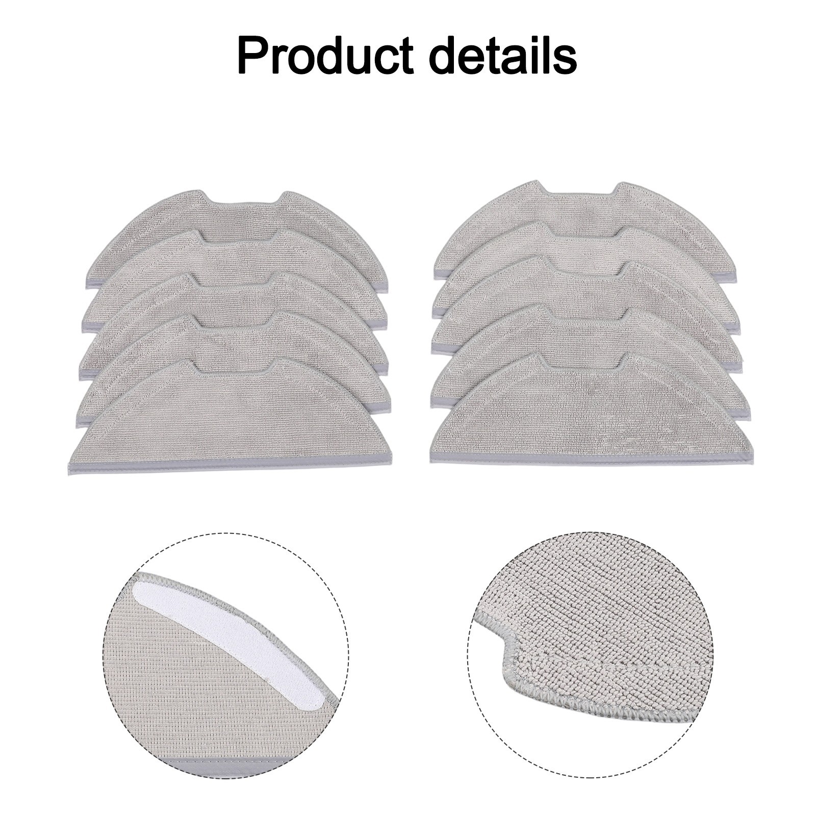 For EUREKA E20 For Evo Plus Mop Cloth Replacement Washable Pack of 10 Pieces
