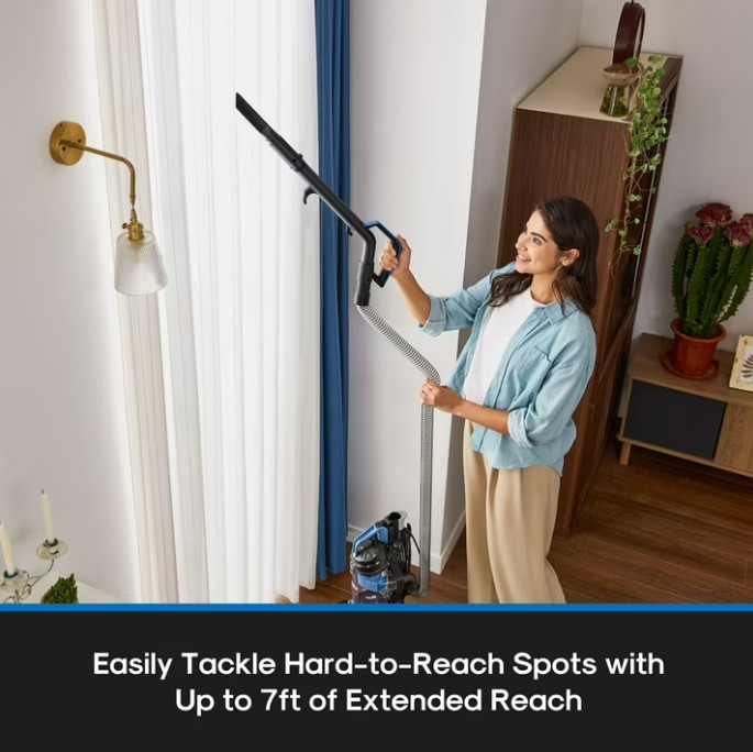 Mainstays Lightweight Bagless Upright Vacuum Cleaner with Brush and Crevice Tool