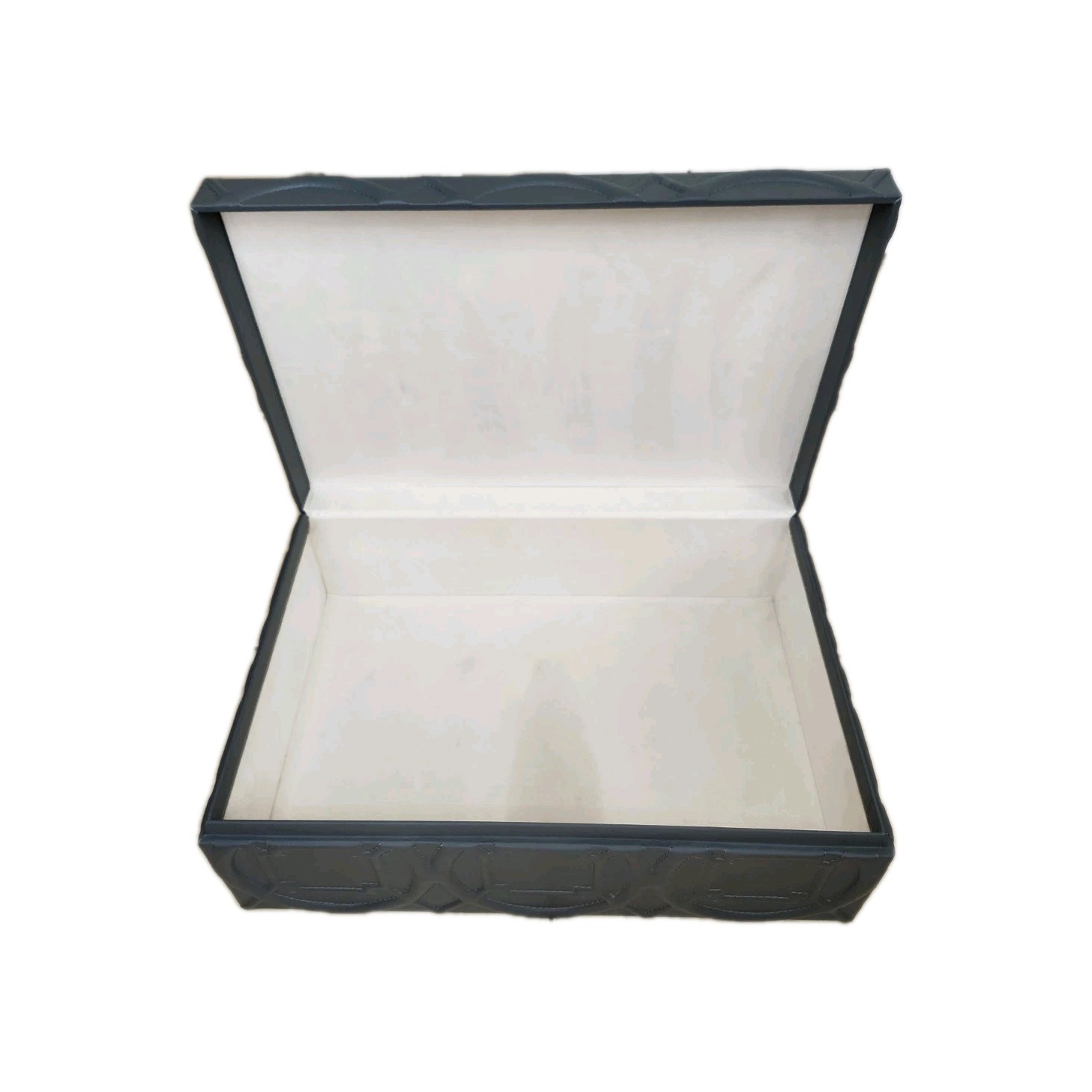 Global Views Large Gray Storage Box for Shoes, Clothing – 19.5″ x 13.5″ x 6.75″