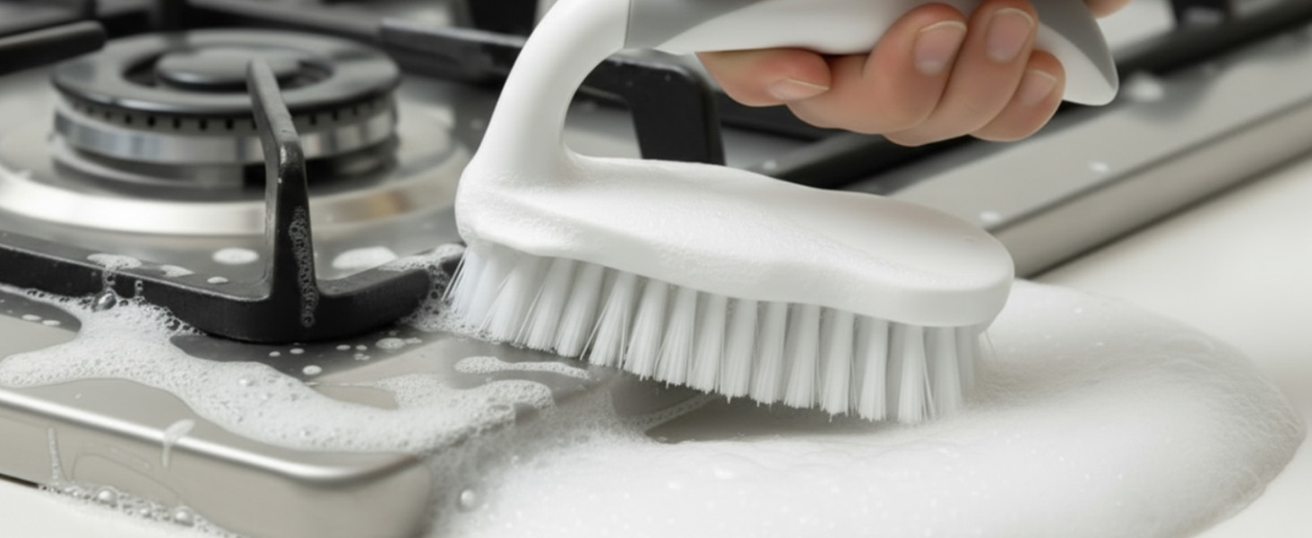 Scrub Brush – 6 Pack, Scrub Brushes for Cleaning, Heavy-Duty Scrub Brush, Stiff