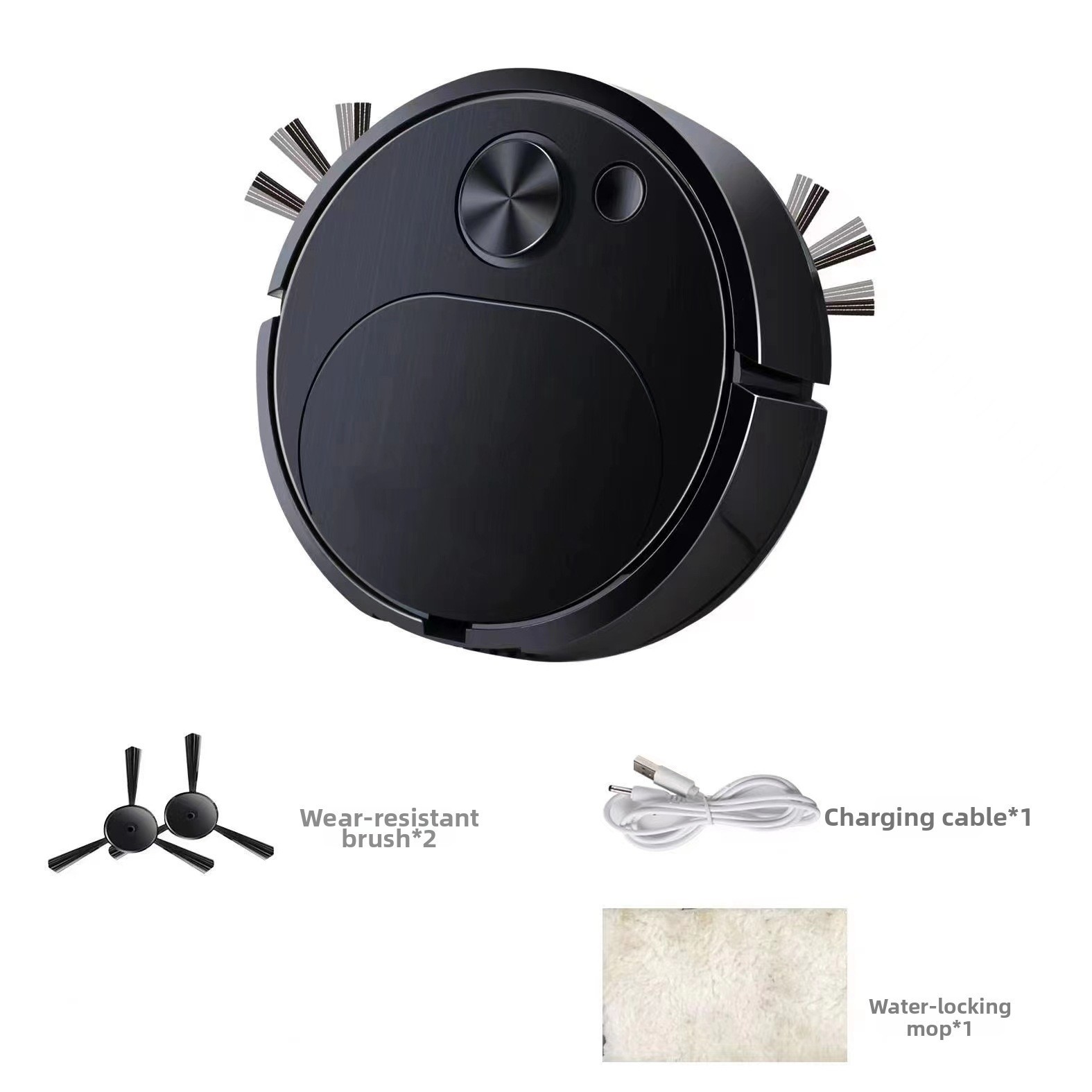 18cm Diameter For MINI Robot Vacuum 3 in 1 Sweep Mop USB For Small Homes