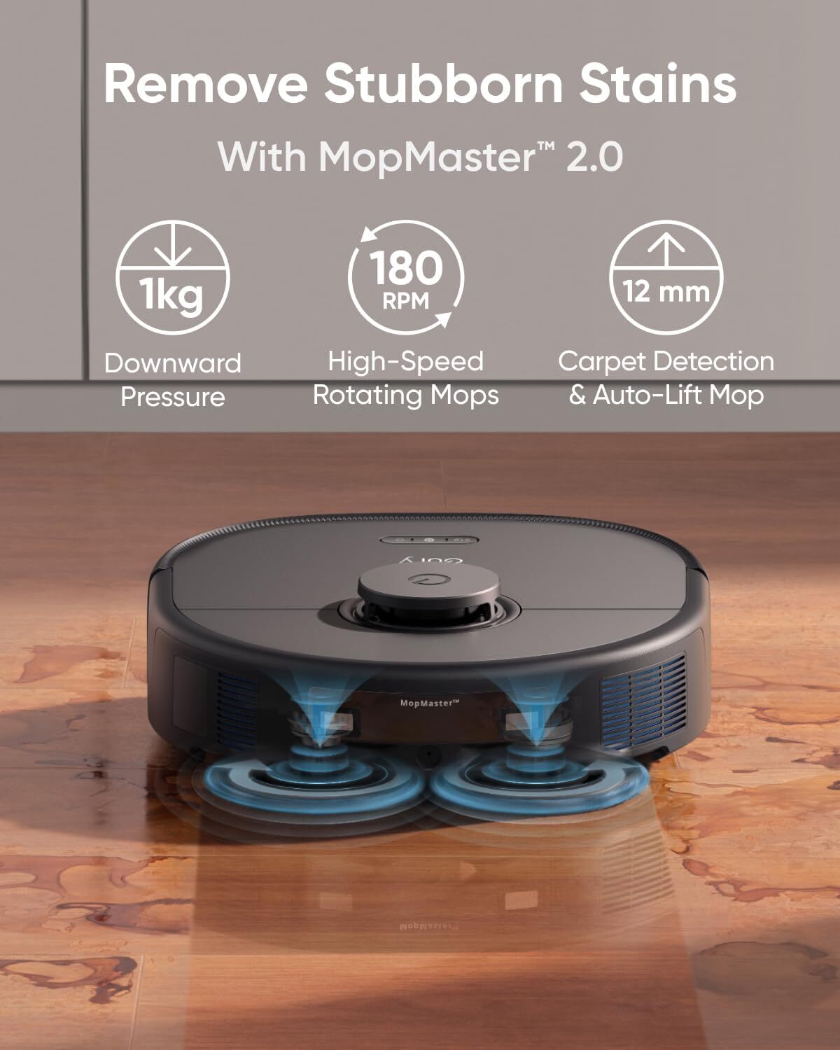 eufy X10 Pro Omni Robot Vacuum and Mop 8000Pa Dual Mops Auto Mop Washing/Drying