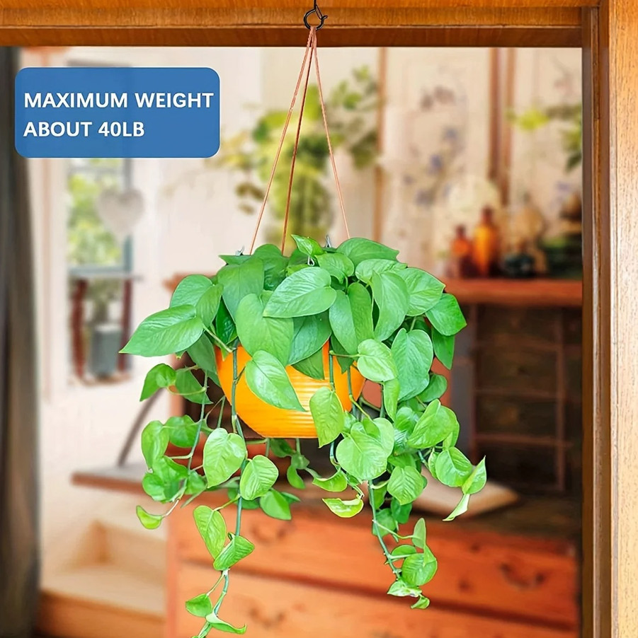 20pcs Windproof Hanger Hooks with Safety Buckle for Lights, Plants & Ceiling