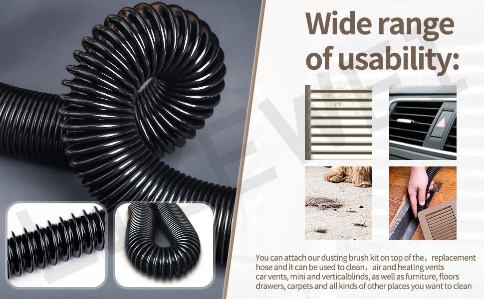 Vac Hose Assembly with Universal Adapter Kit for Milwaukee M18 Vacuum Dust Debri