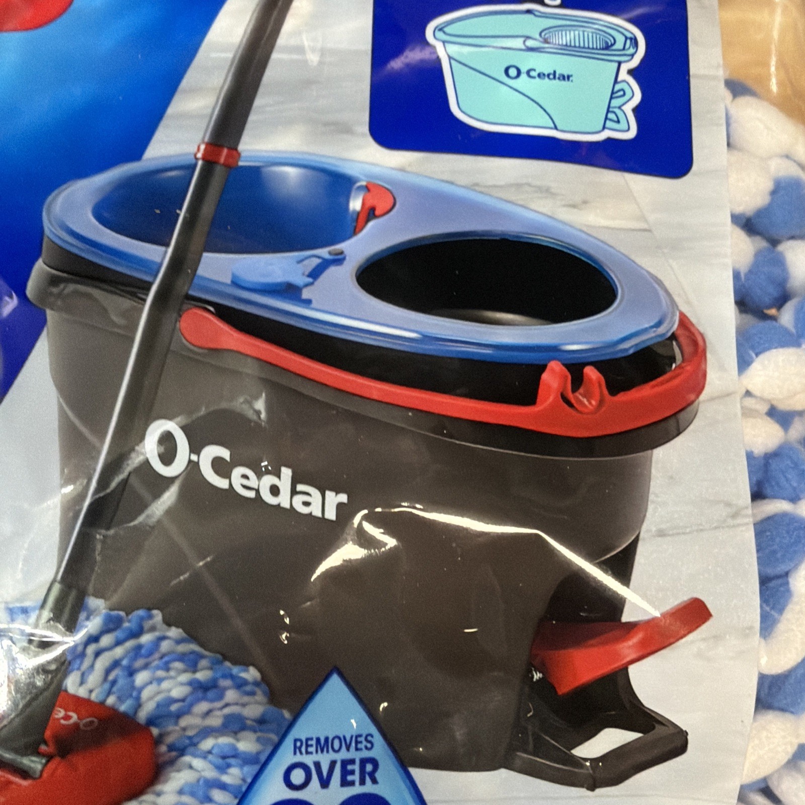 O-Cedar Easy Wring Rinse Clean Spin Mop Head Replacement 2-Tank System