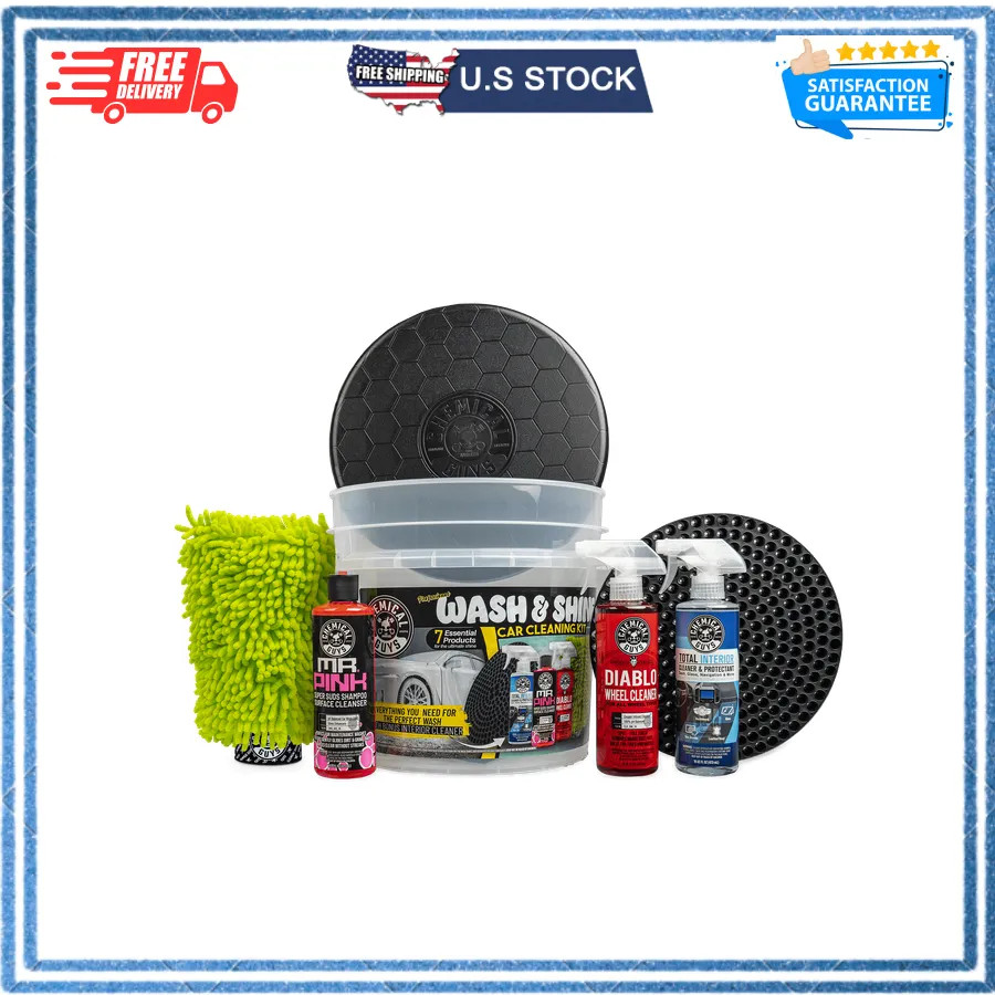 Chemical Guys Professional Car Wash and Shine 7 Piece Cleaning Kit