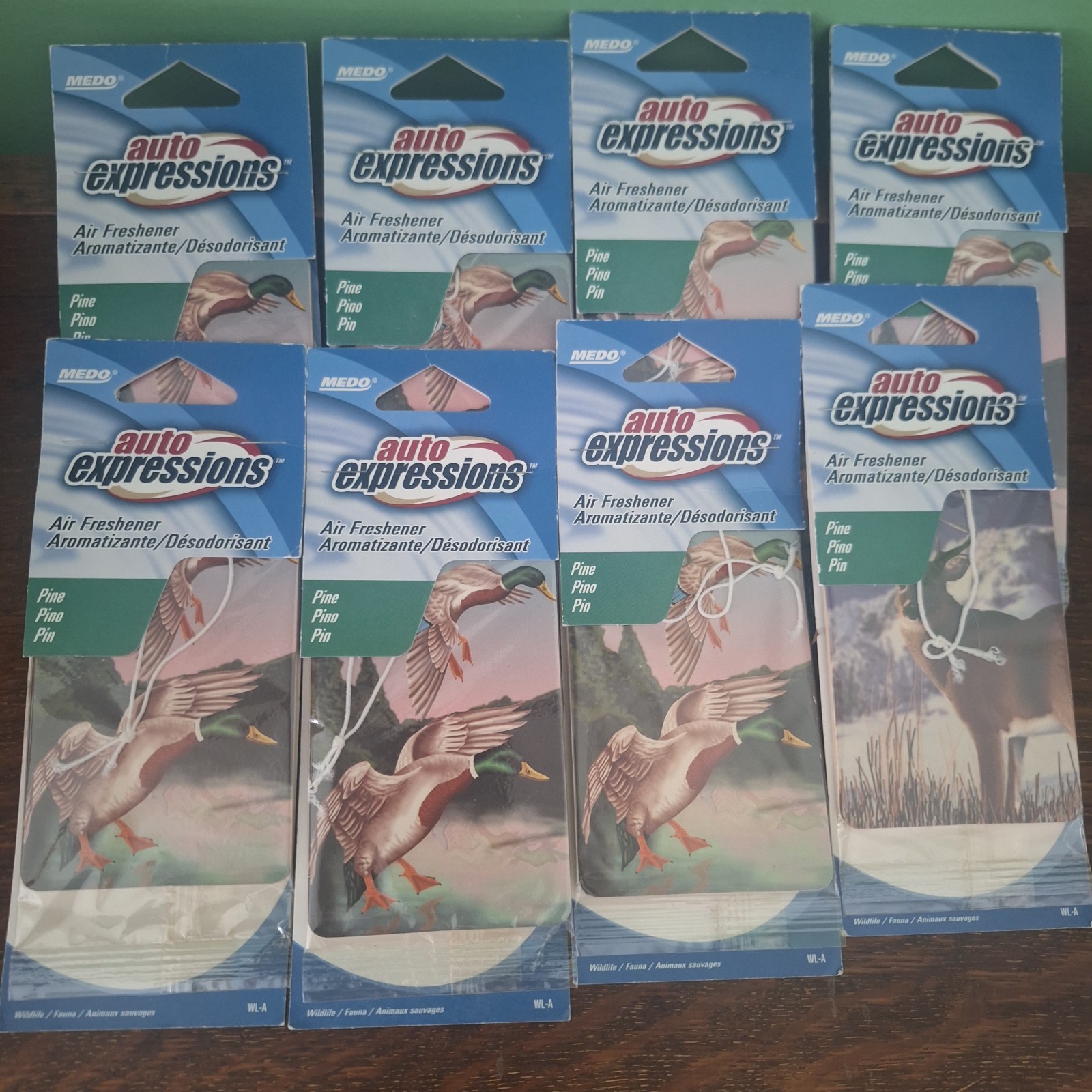 Auto Expressions Pine 6 Pack Car Fresheners Mallard Duck & Deer Discontinued
