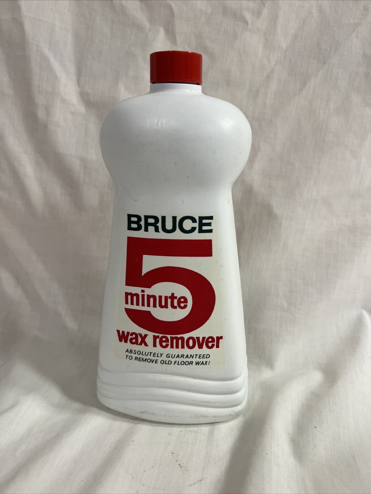 Vtg 60s BRUCE 5 Minute Wax Remover 50%Full BOTTLE Remove Old Floor Wax NoBarcode