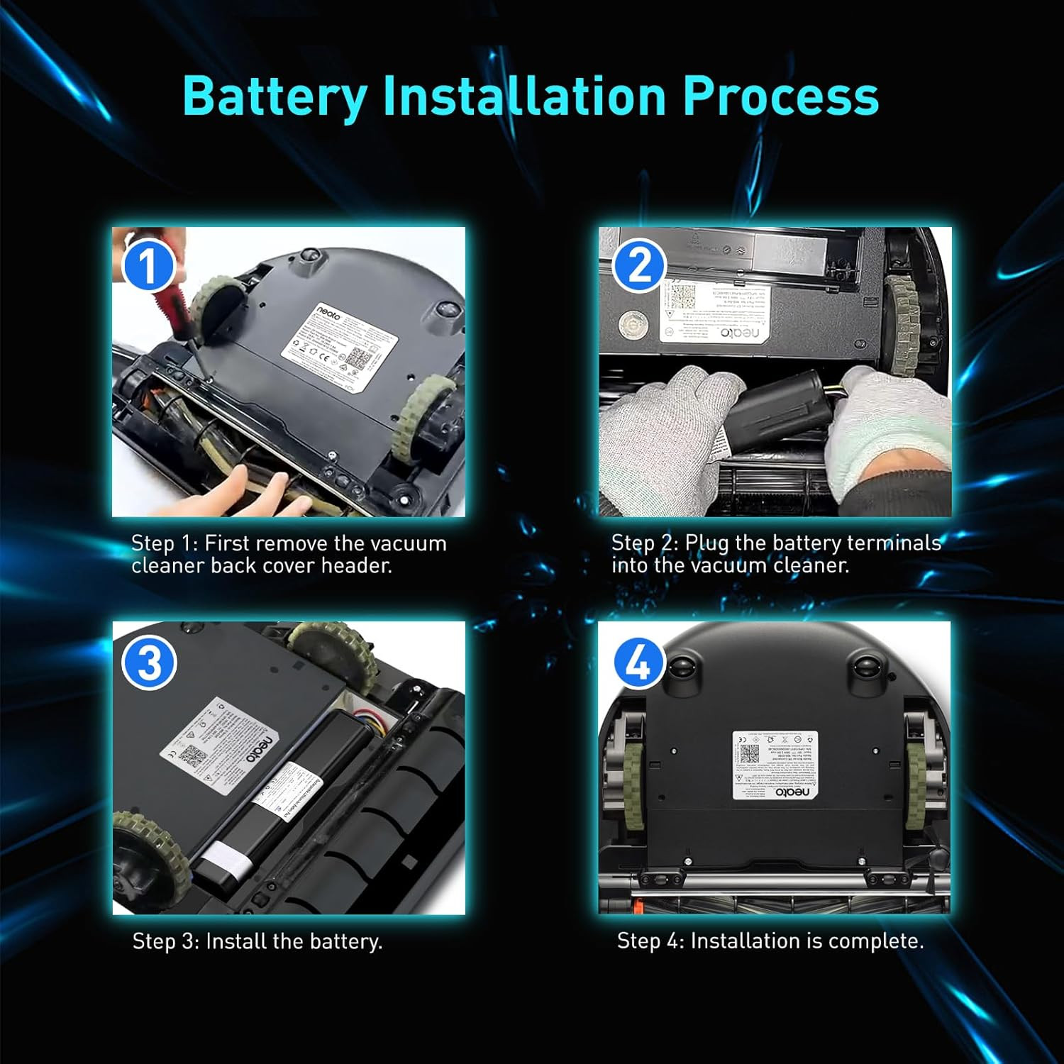 14.4V 5200Mah Replacement Battery for Neato Botvac D3 D4 D5 D6 D7 Robotic