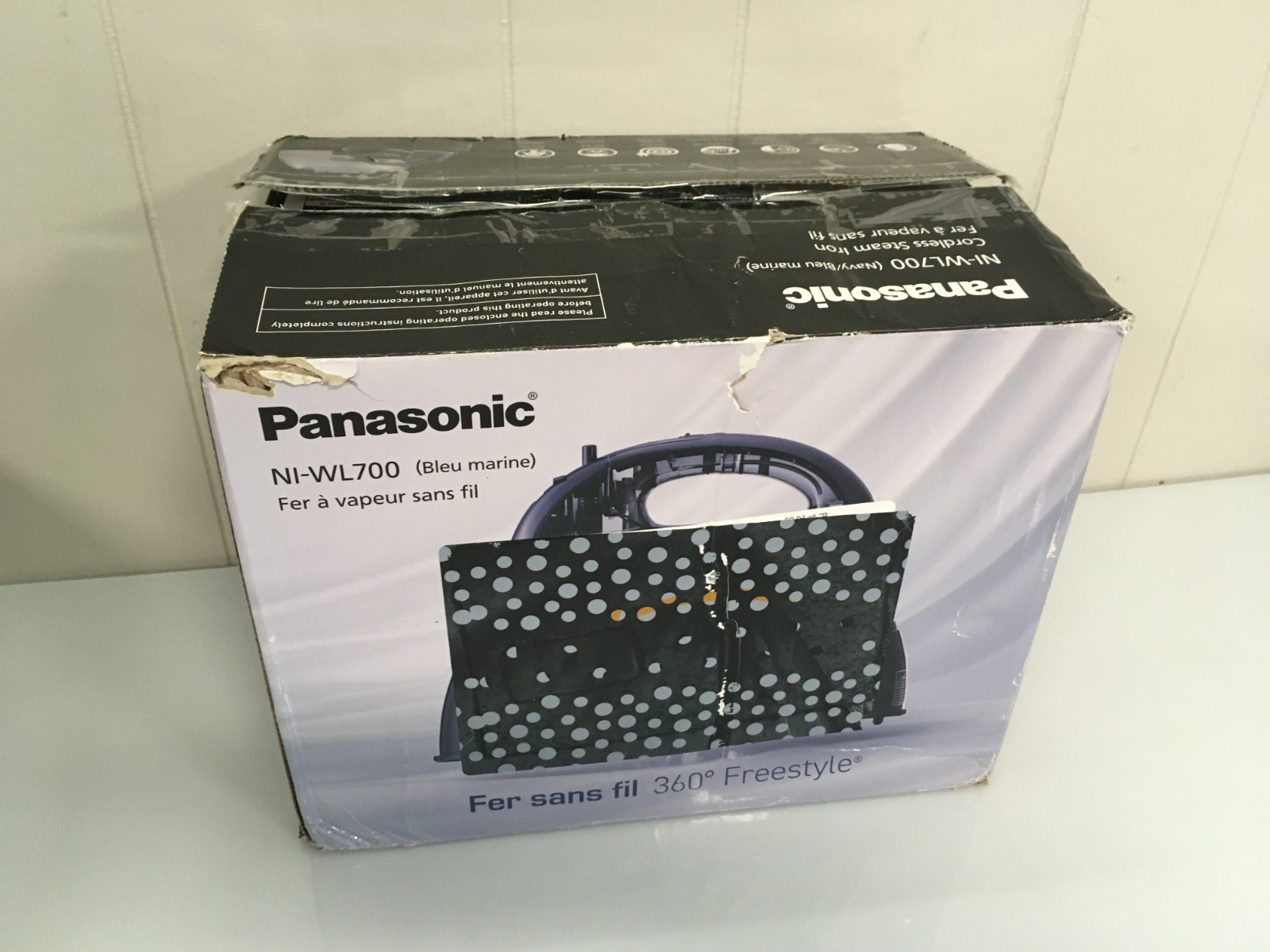 NICE Panasonic NI-WL700 Cordless Steam/Dry Iron 1500W Wide Stainless Steel