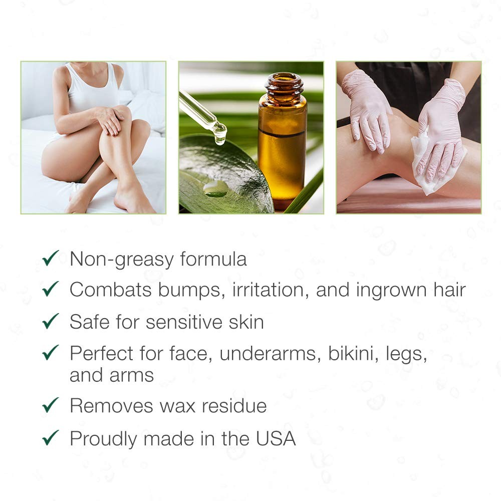 Clean + Easy Azulene Oil – Post Waxing Treatment for 2 Fl Oz (Pack of 1), Red