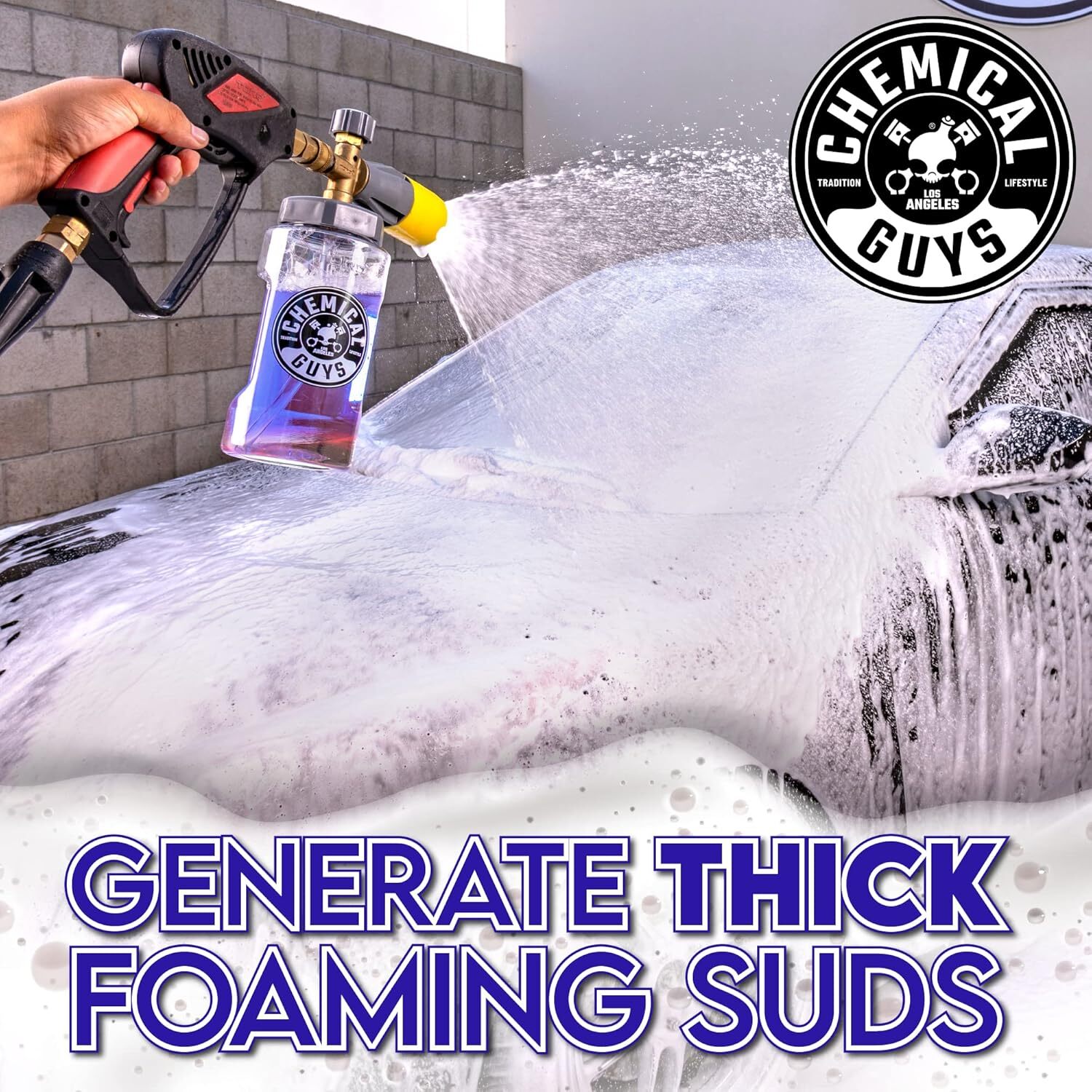 Chemical Guys Extreme Bodywash+Wax Foaming Car Wash Soap For Trucks,RVs,1 Gallon