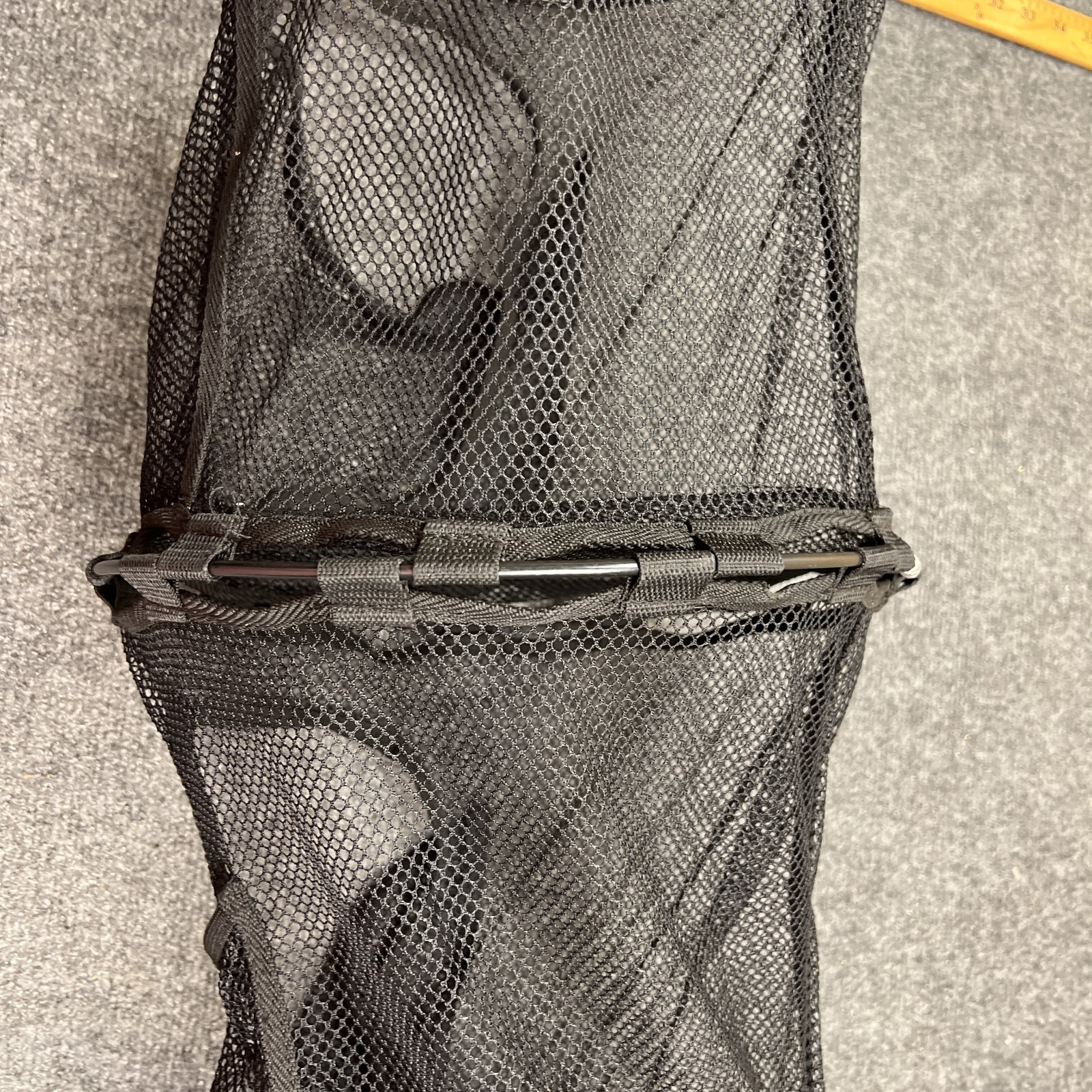 Hanging Vertical Mesh Garage Ball Storage Net Metal Hook 11″ X 40″ 3 Compartment