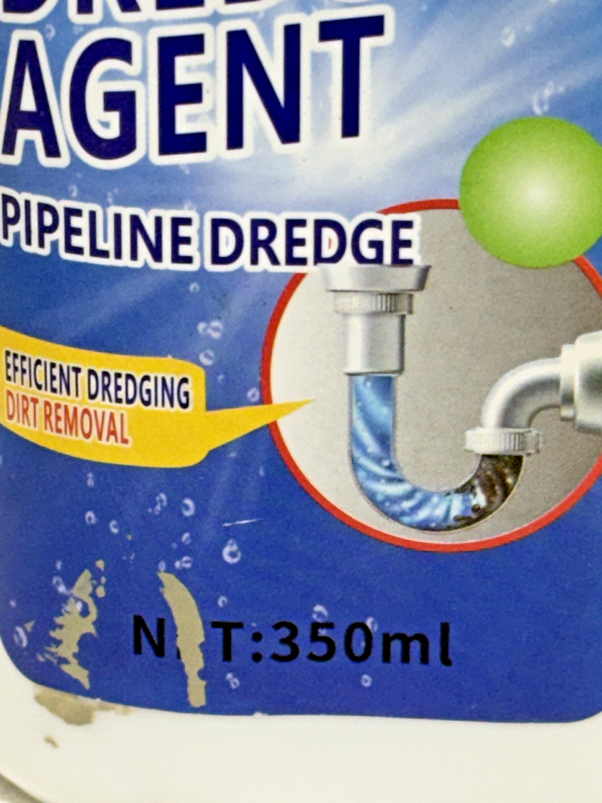 Powerful Pipe Dredging Agent,Pipeline Dredging Agent for Kitchen Toilet 350 Ml
