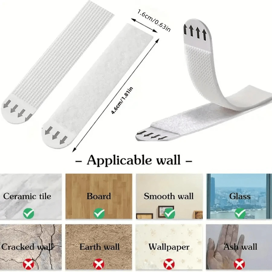 120Pcs Picture Hanging Strips Heavy Duty No Nails Damage Free Frame Mounting USA