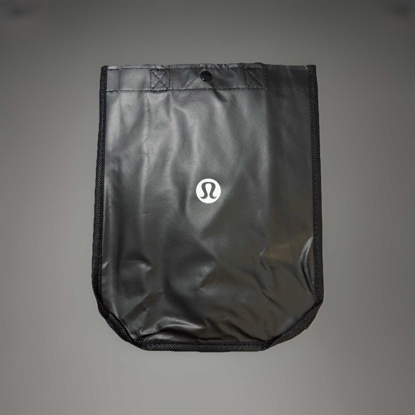 Lululemon Small Gray Ombre Logo Reusable Shopping Bag New