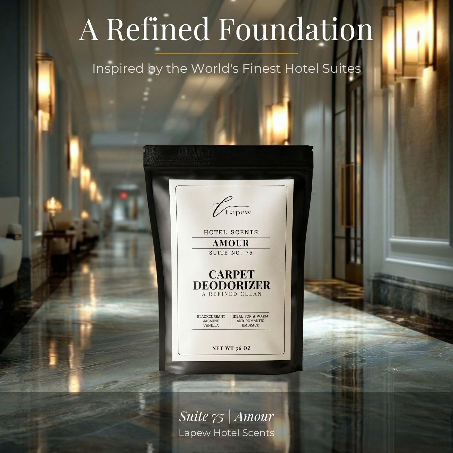 Lapew Hotel Scents Luxury Carpet Deodorizer Powder | Amour Suite 75 | Inspire…