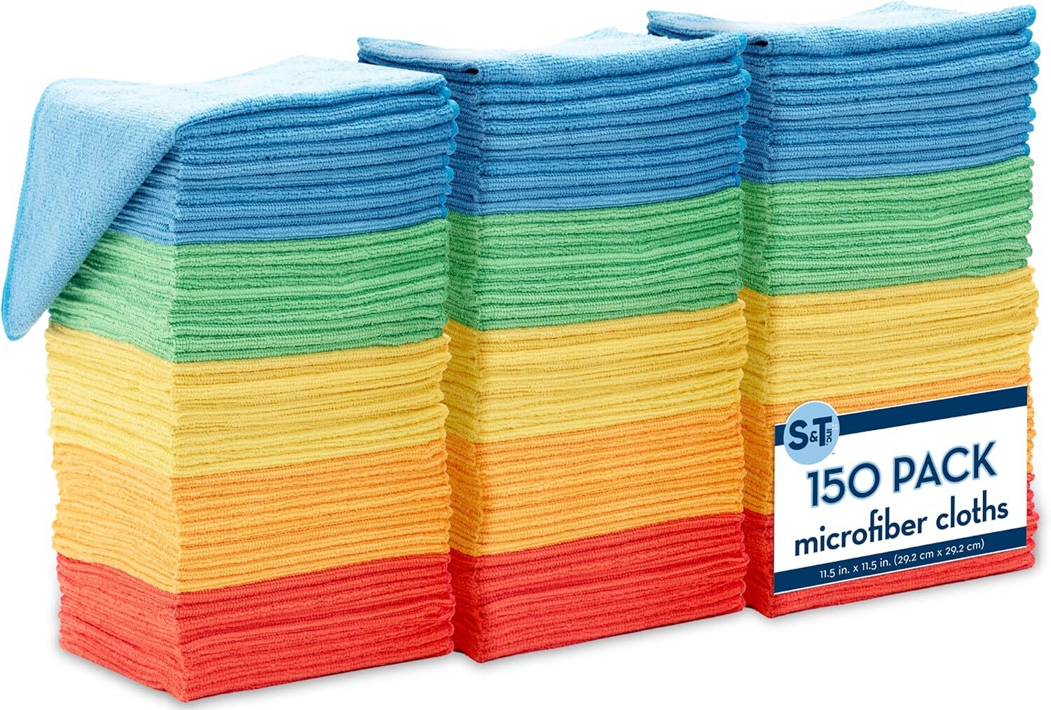 150 Pack Microfiber Cleaning Cloths, Bulk Microfiber Towels for Home Use