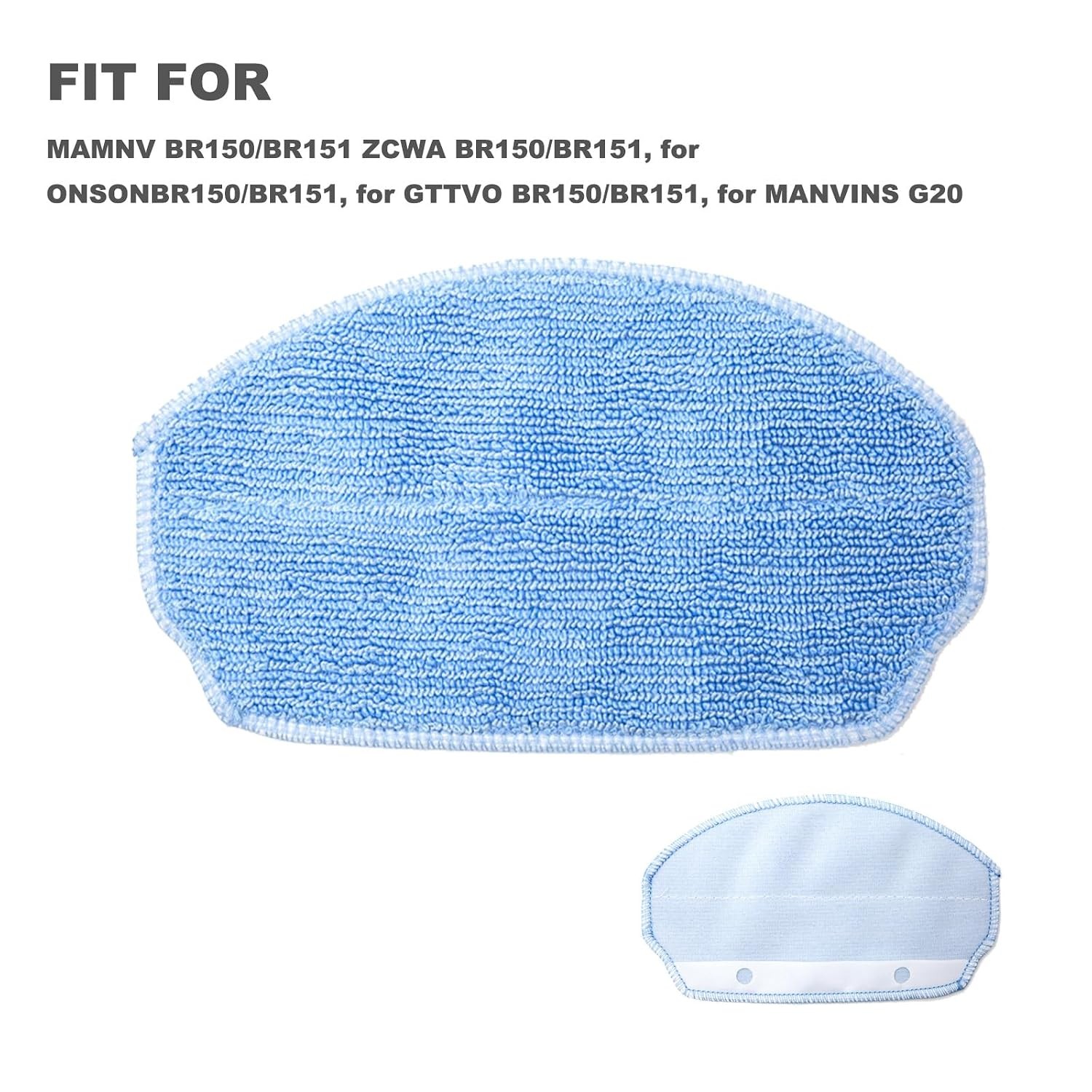 Robot Vacuum Mop Pads Replacement Parts for MAMNV BR150/BR151, ZCWA BR15