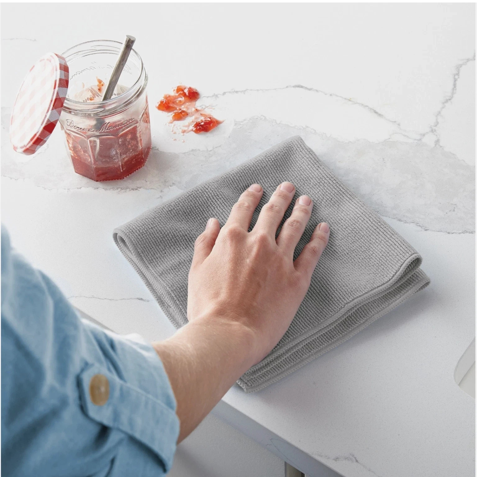2 Pack Norwex EnviroCloth Gray Microfiber Cleaning Cloth | Fast Free Shipping