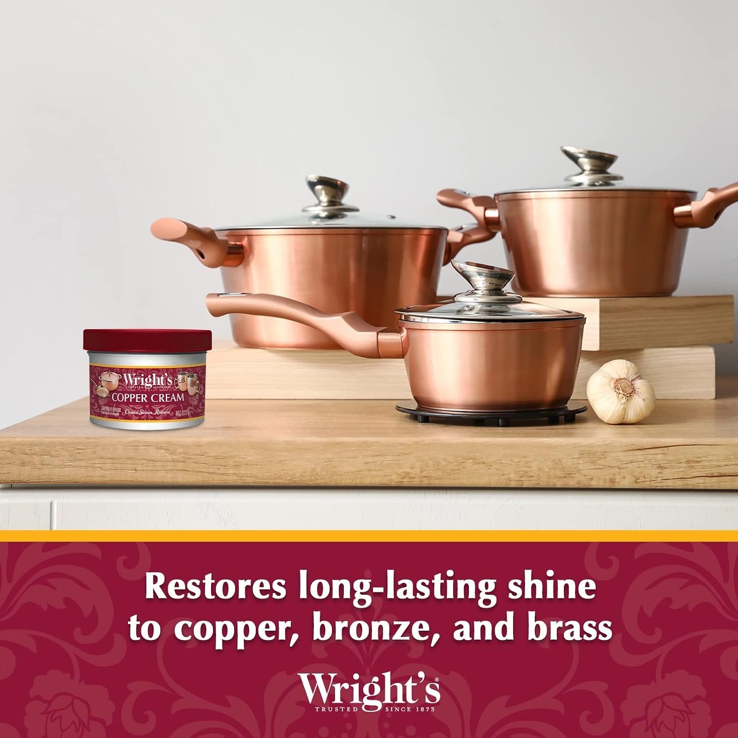 by Cream Copper and Brass Cleaner – Gently Cleans and Removes Tarnish without…