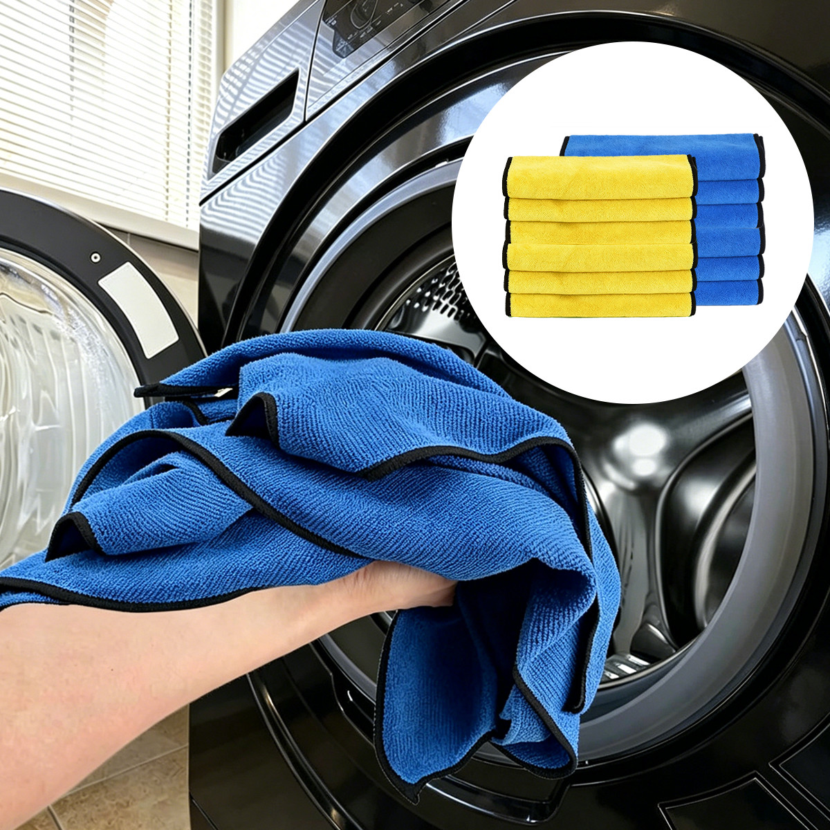 Universal Microfiber Cloth Cleaning Towel Lint Free Water Oil Absorbent 12″x16″