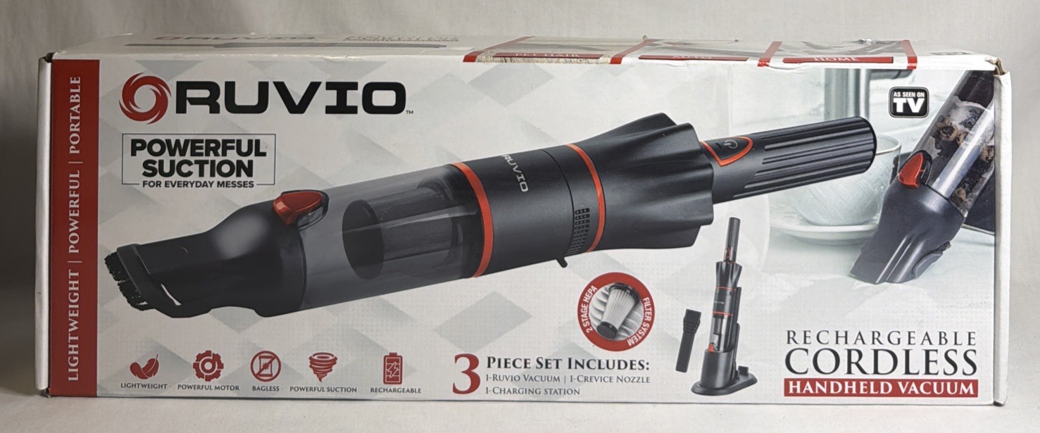 Ruvio Pro Cordless Rechargable Handheld Vacuum-Sealed