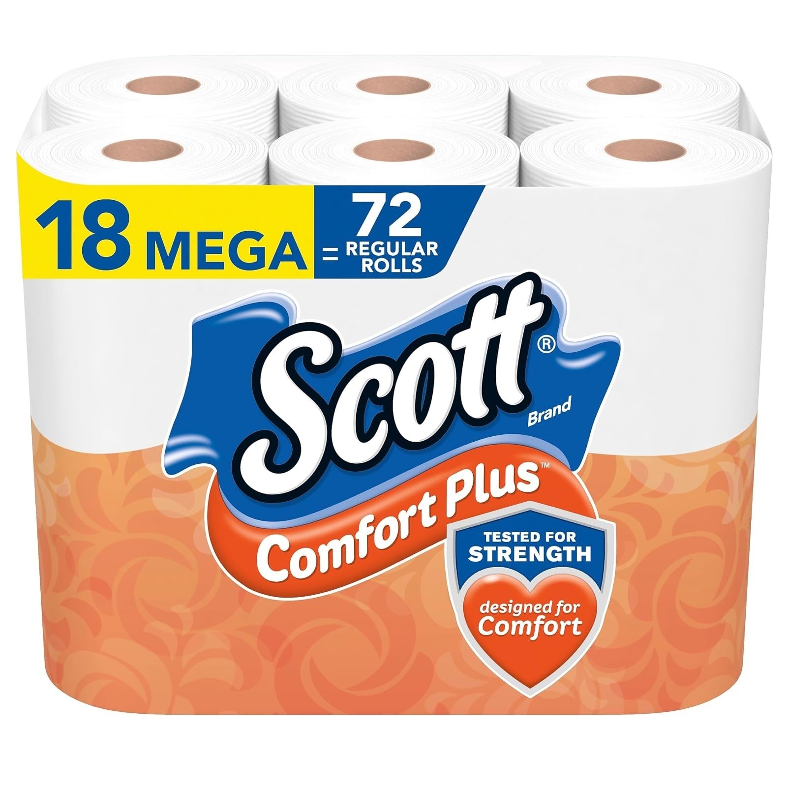 Scott ComfortPlus Toilet Paper 12 Triple Rolls 231 Sheets 1-Ply Septic Safe