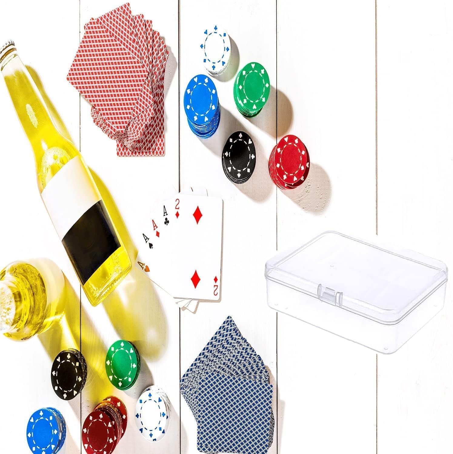 12 Pcs Mini Plastic Storage Containers Box with Lid, 4.5×3.4 Inches Clear Rectan