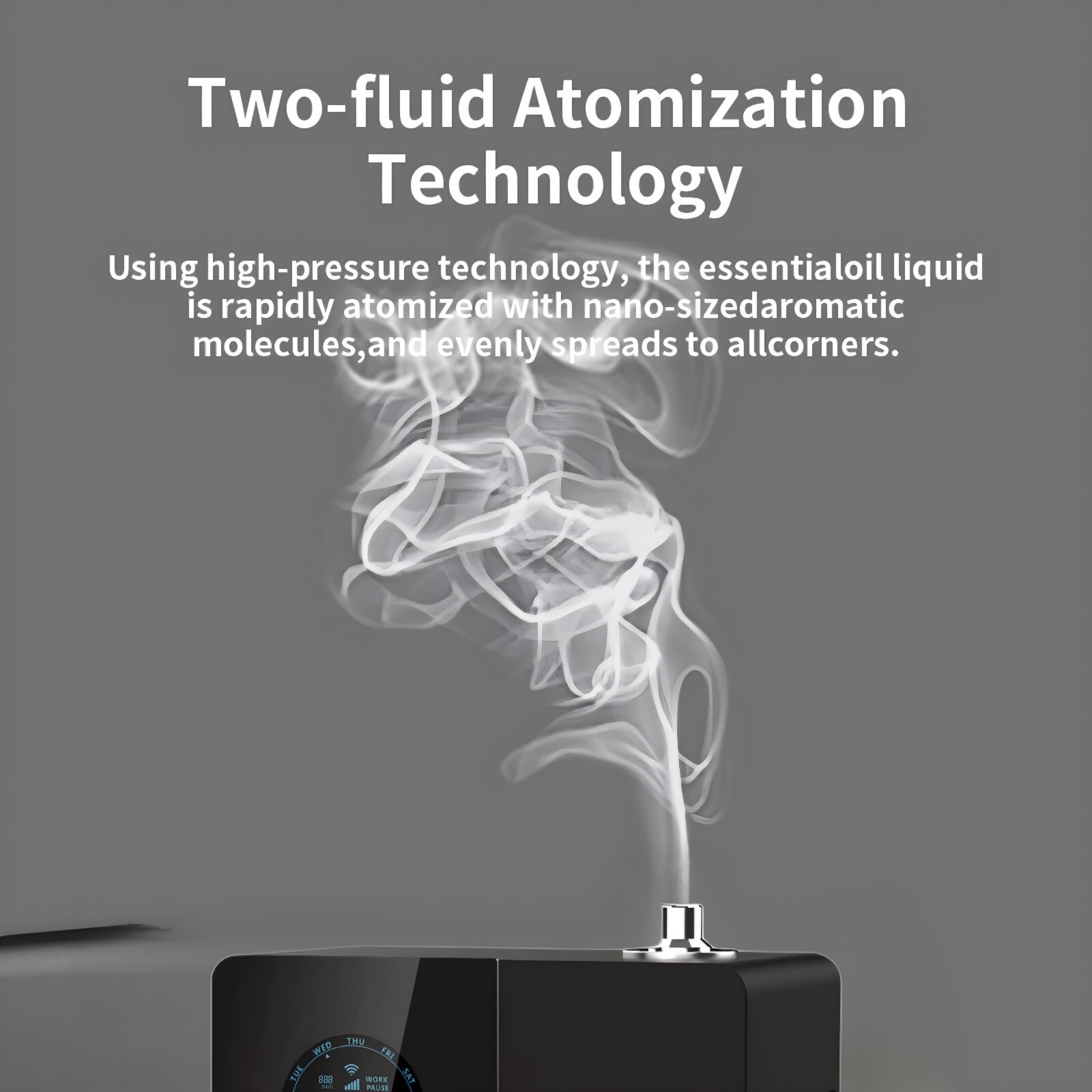 BLACK DaVinci360 HVAC Ready Scent Diffuser 200mL / Aroma360 For 1900 Sqft Plus