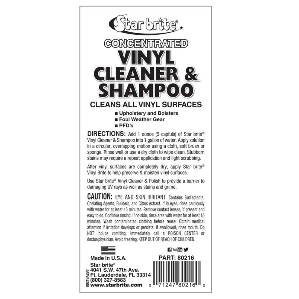 Star brite Vinyl Cleaner/Restorer Liquid 16 oz
