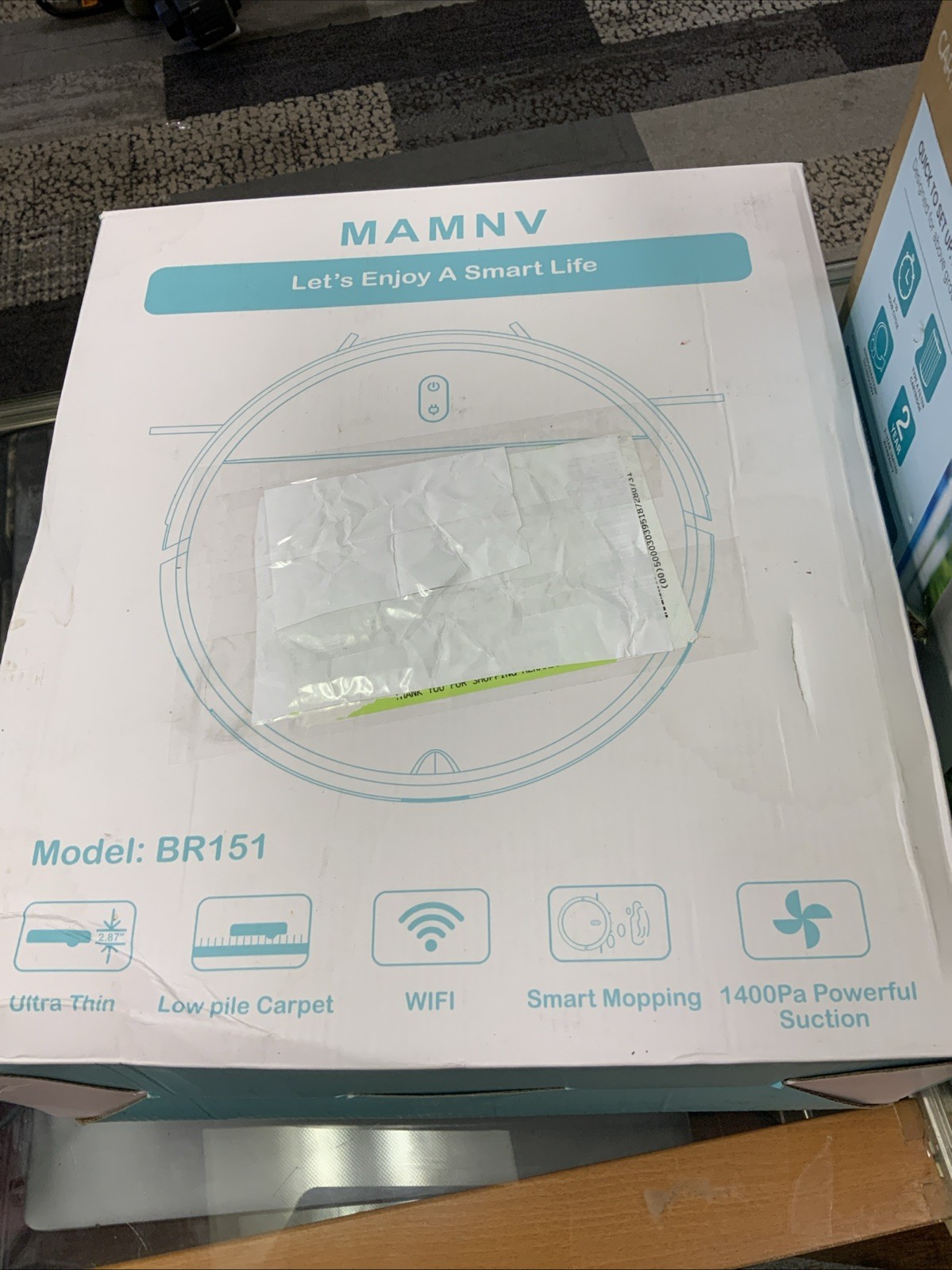 Robot Vacuum and Mop Combo Smart Vacuum Cleaner Gray BR151 MAMNV BR151 NOB