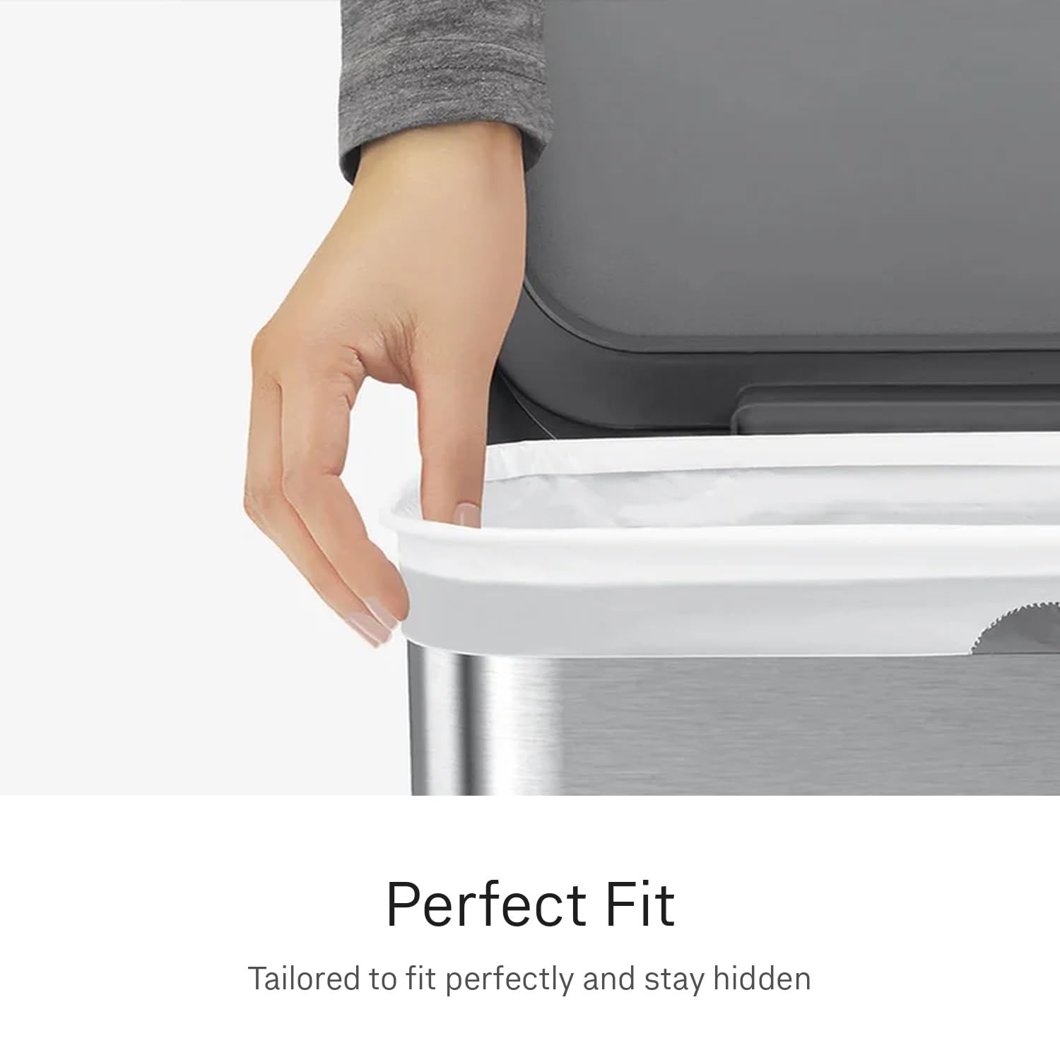 simplehuman Code R 100 Count Custom Fit Liners, 100 (Pack of 1), White