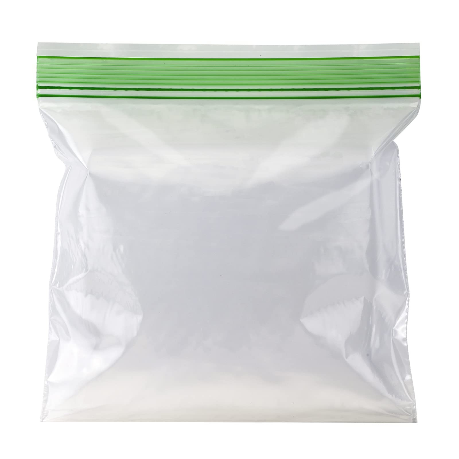 Amazon Basics Reclosable Double Zipper Sandwich 100 Count (Pack of 1), clear